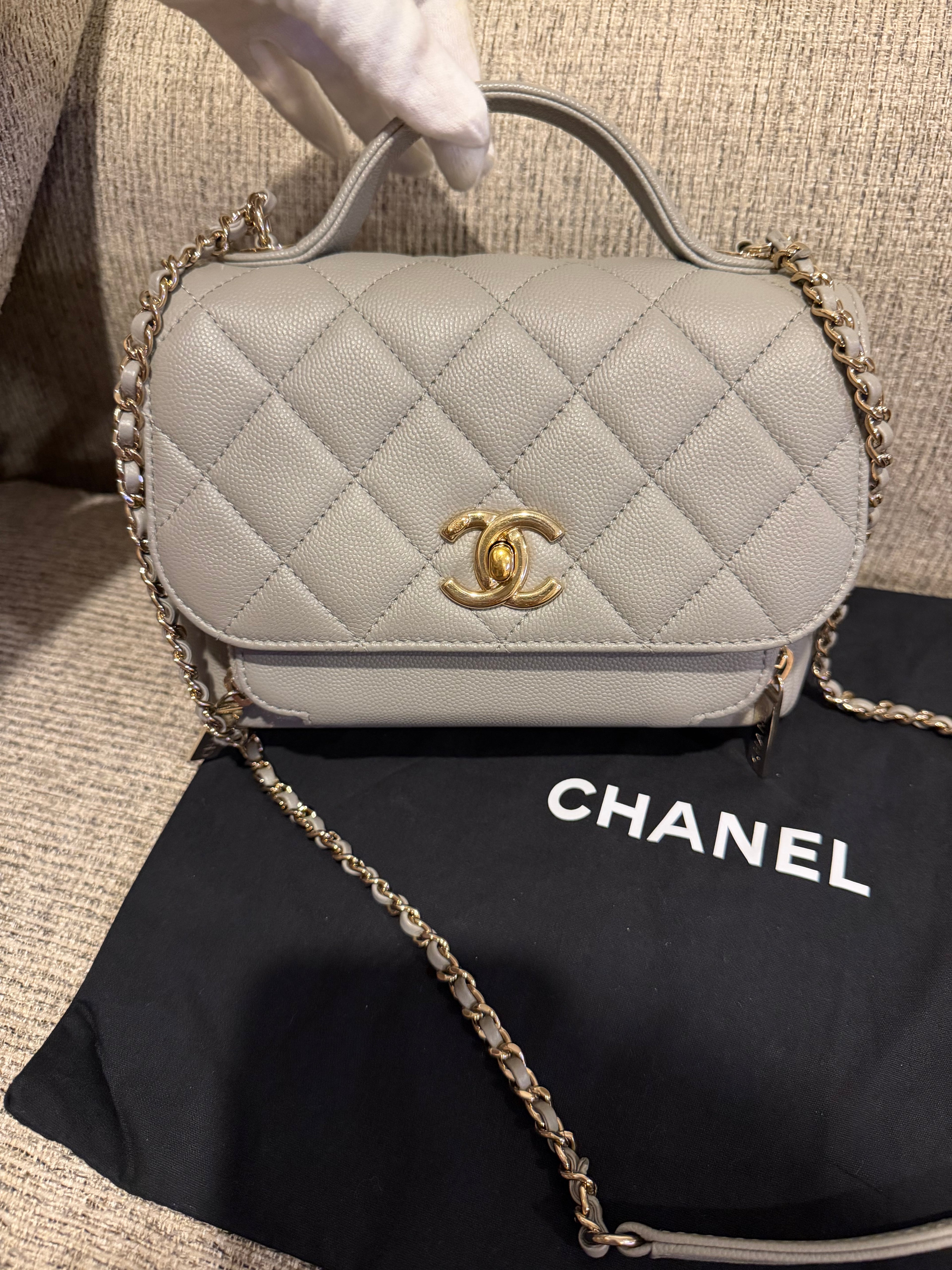 Chanel Business Affinity Grey Small