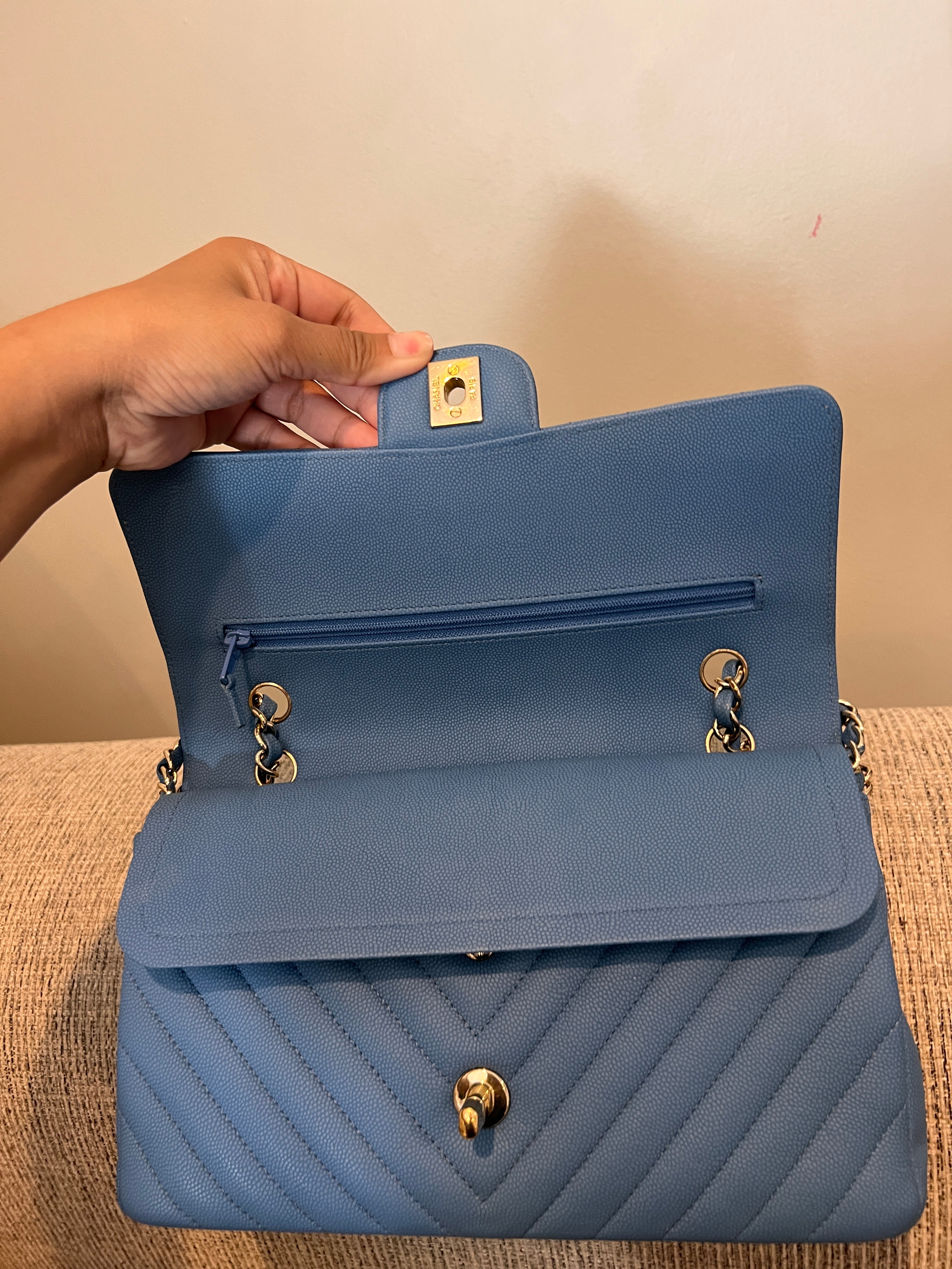 Chanel Double Flap Medium Chevron
