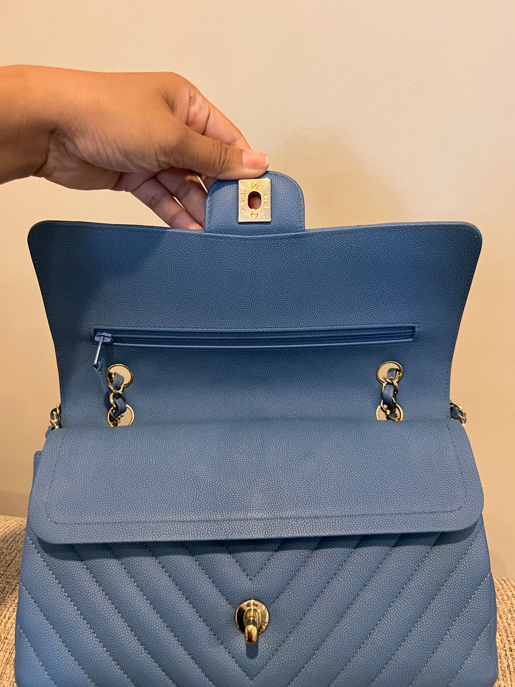 Chanel Double Flap Medium Chevron