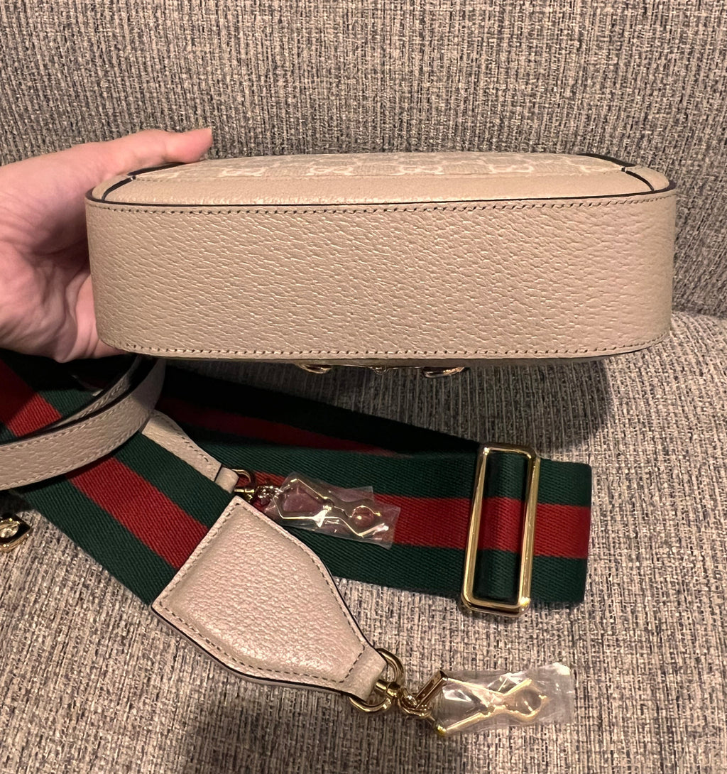 Gucci Horsebit Mini 2-Straps Limited White logo