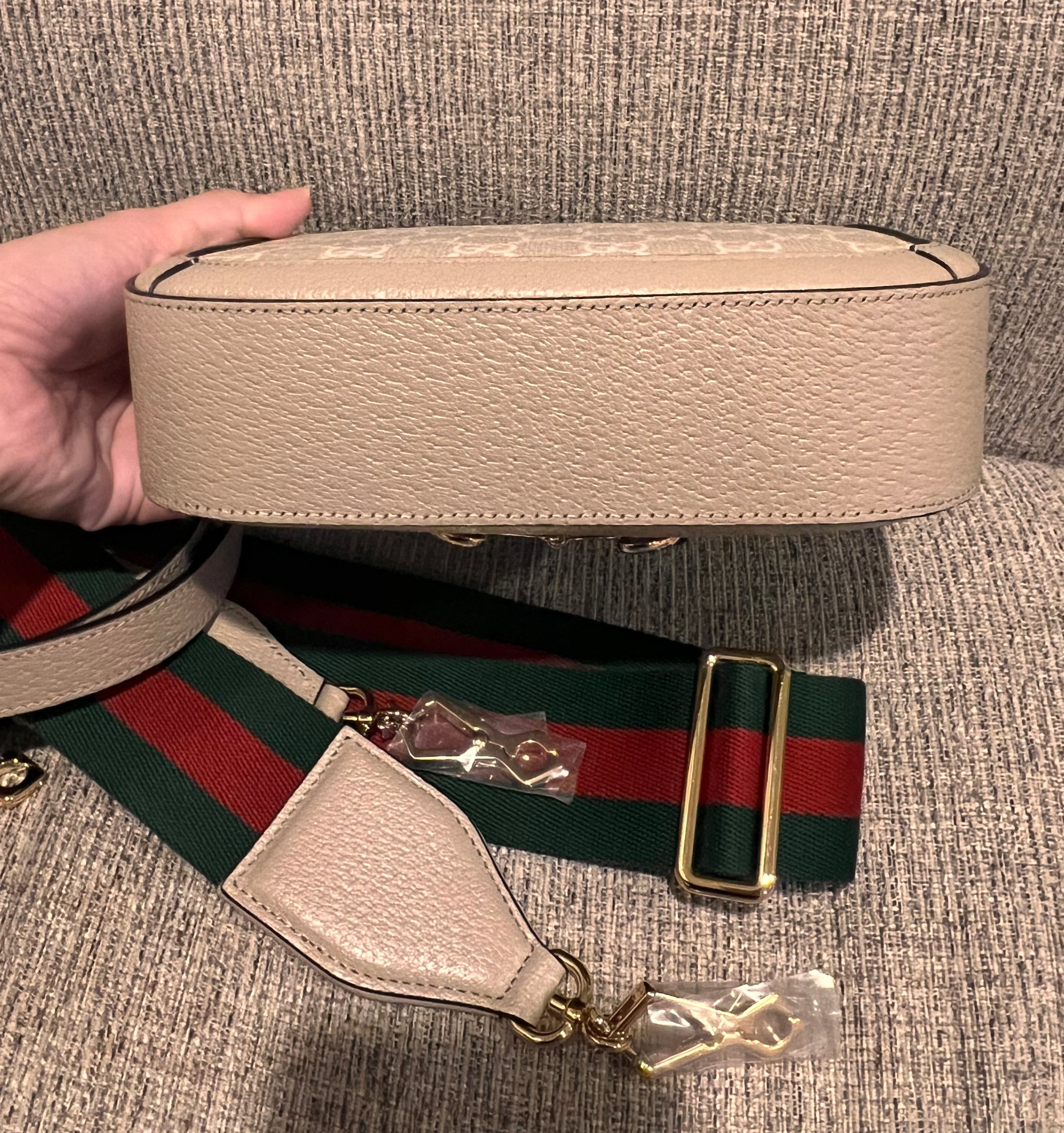 Gucci Horsebit Mini 2-Straps Limited White logo