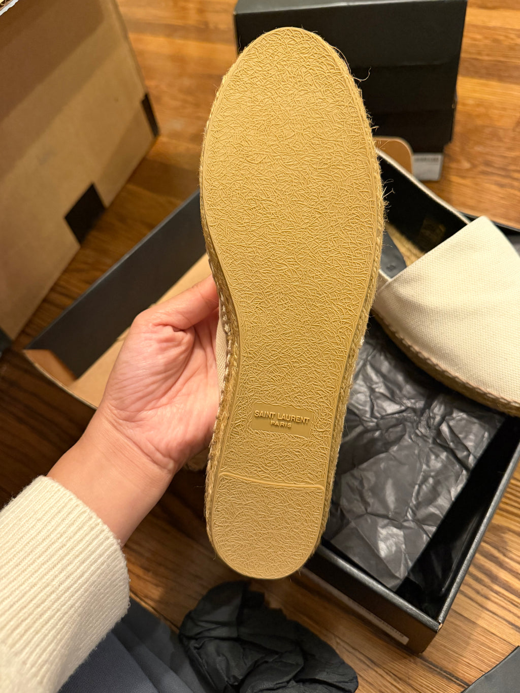 YSL Espadrilles Cream