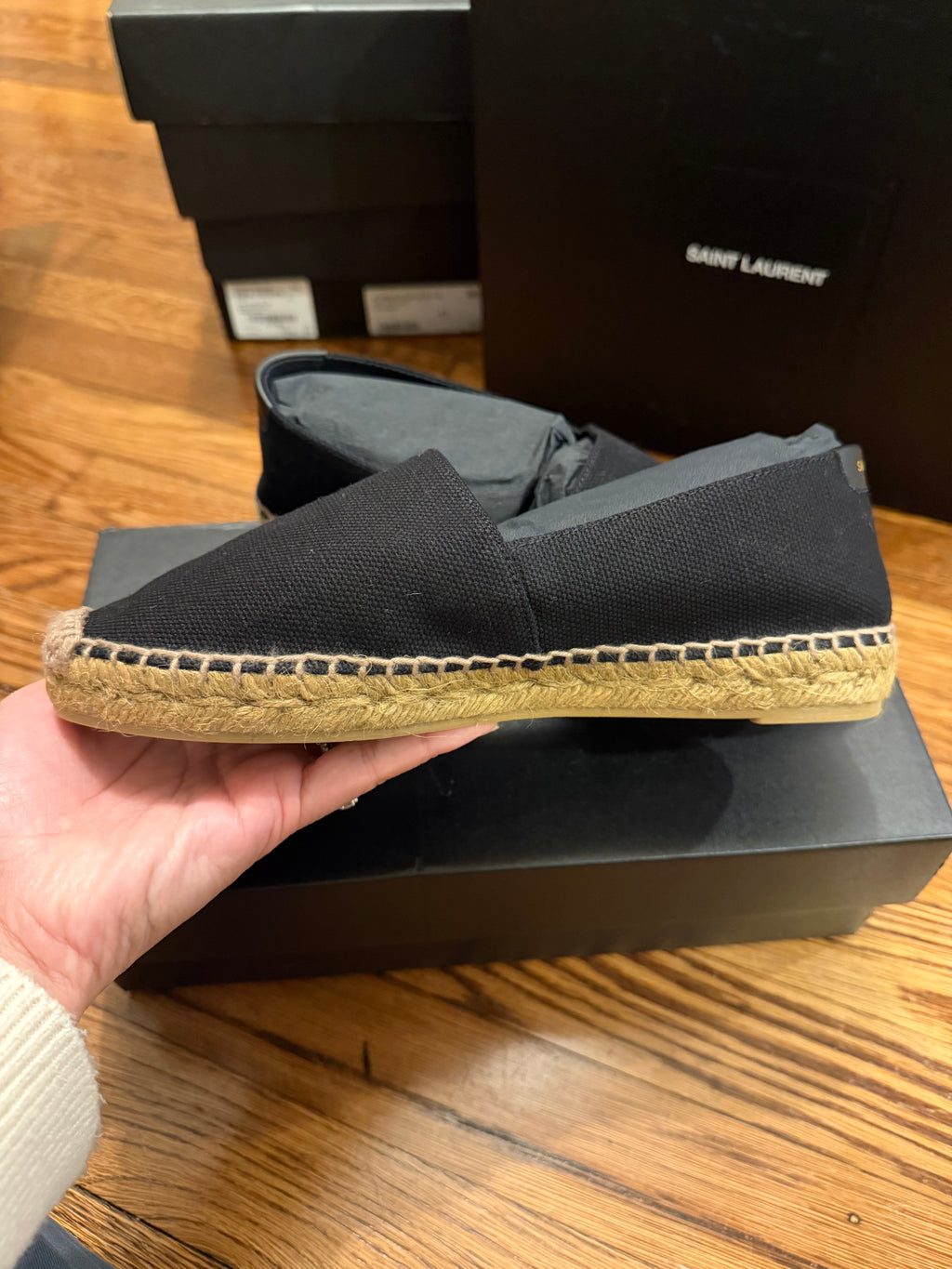 YSL Espadrilles Black