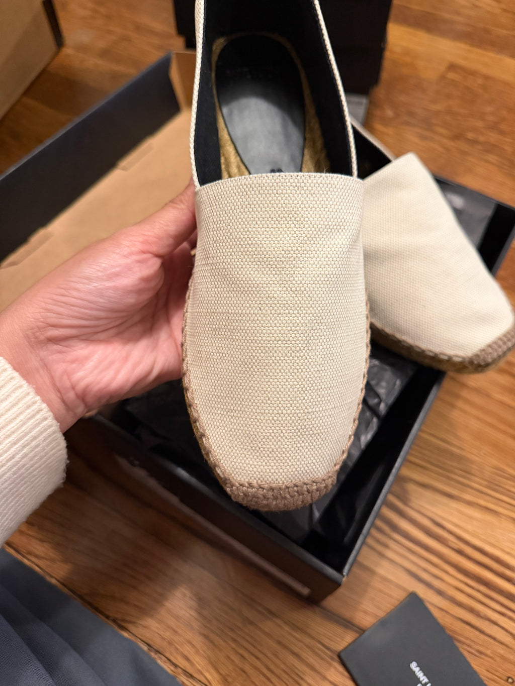 YSL Espadrilles Cream