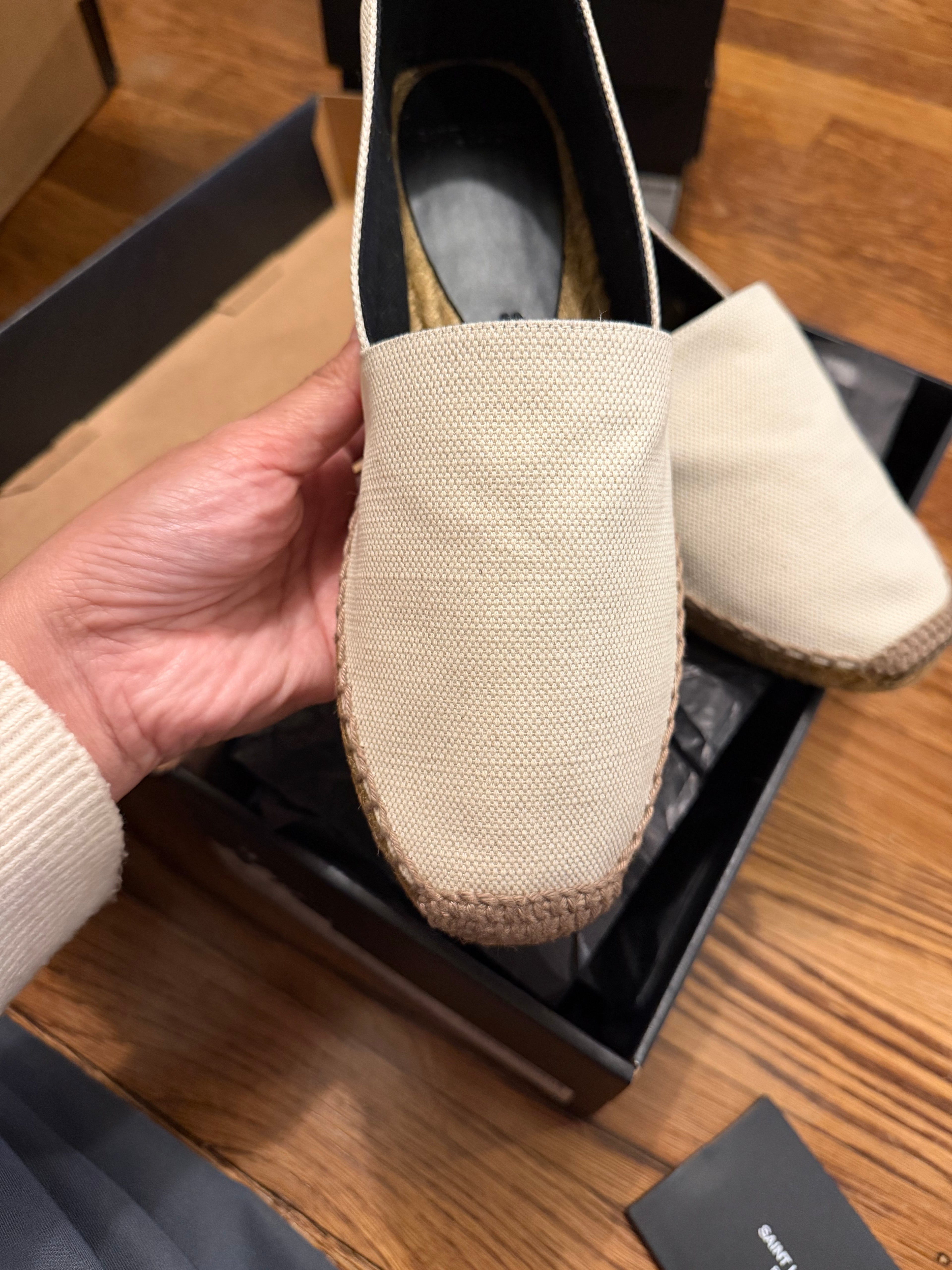 YSL Espadrilles Cream