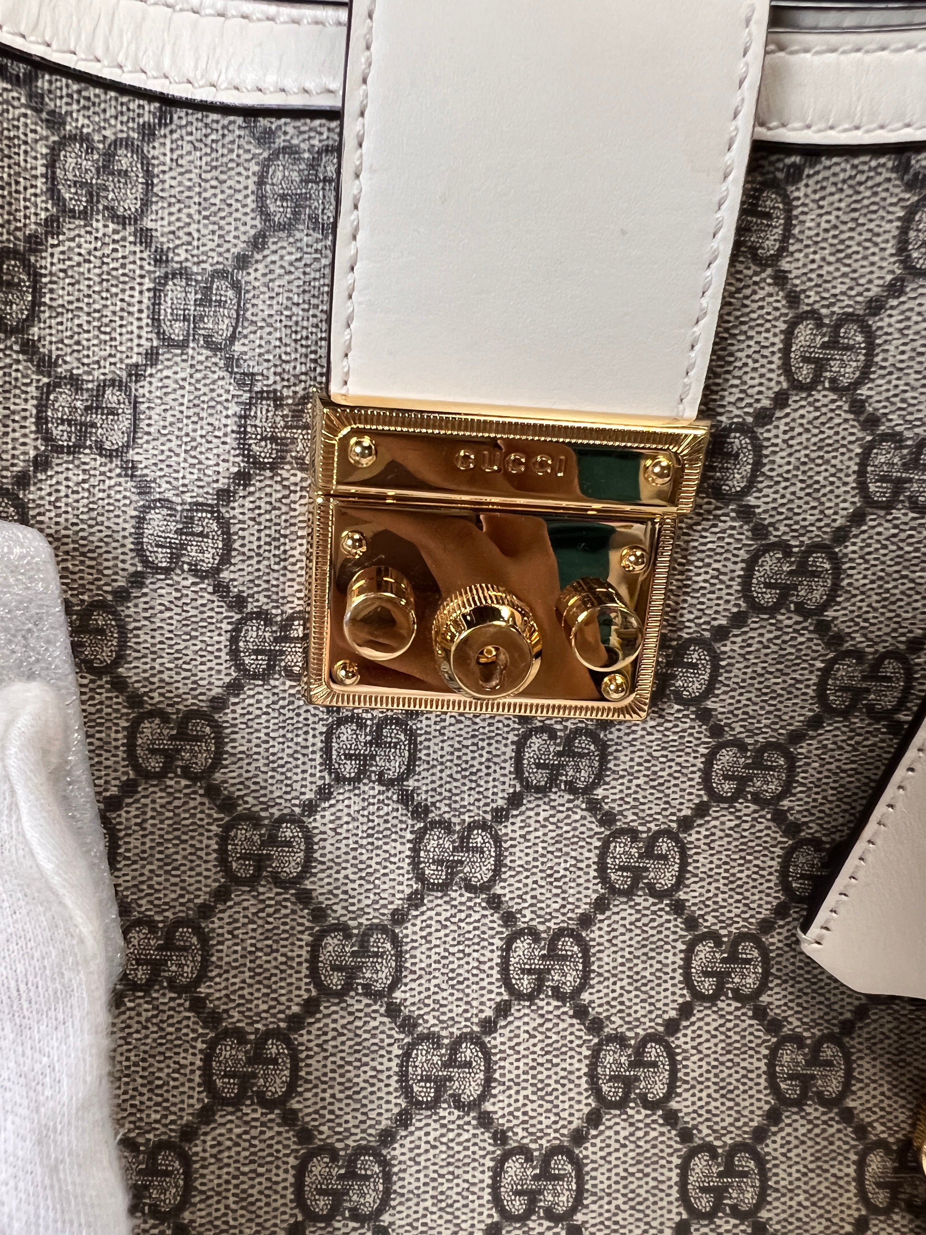 Gucci Supreme Padlock Tote Medium