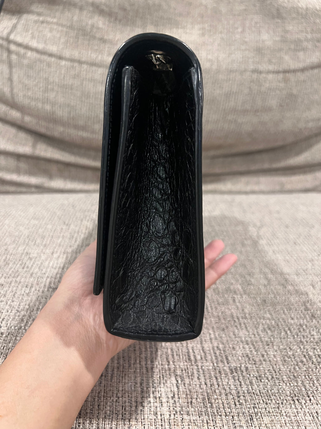YSL Kate w/ Tassel Croc Medium