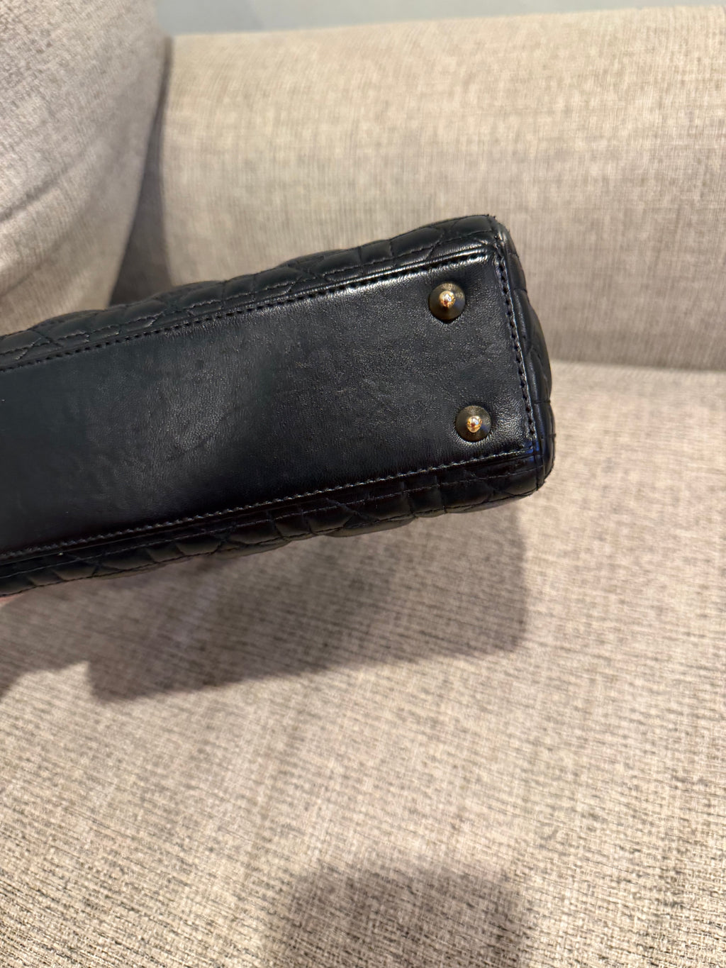 Lady Dior Small Black GHW