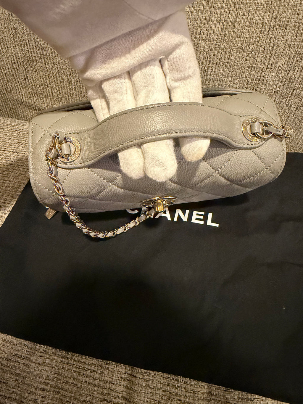 Chanel Business Affinity Grey Small