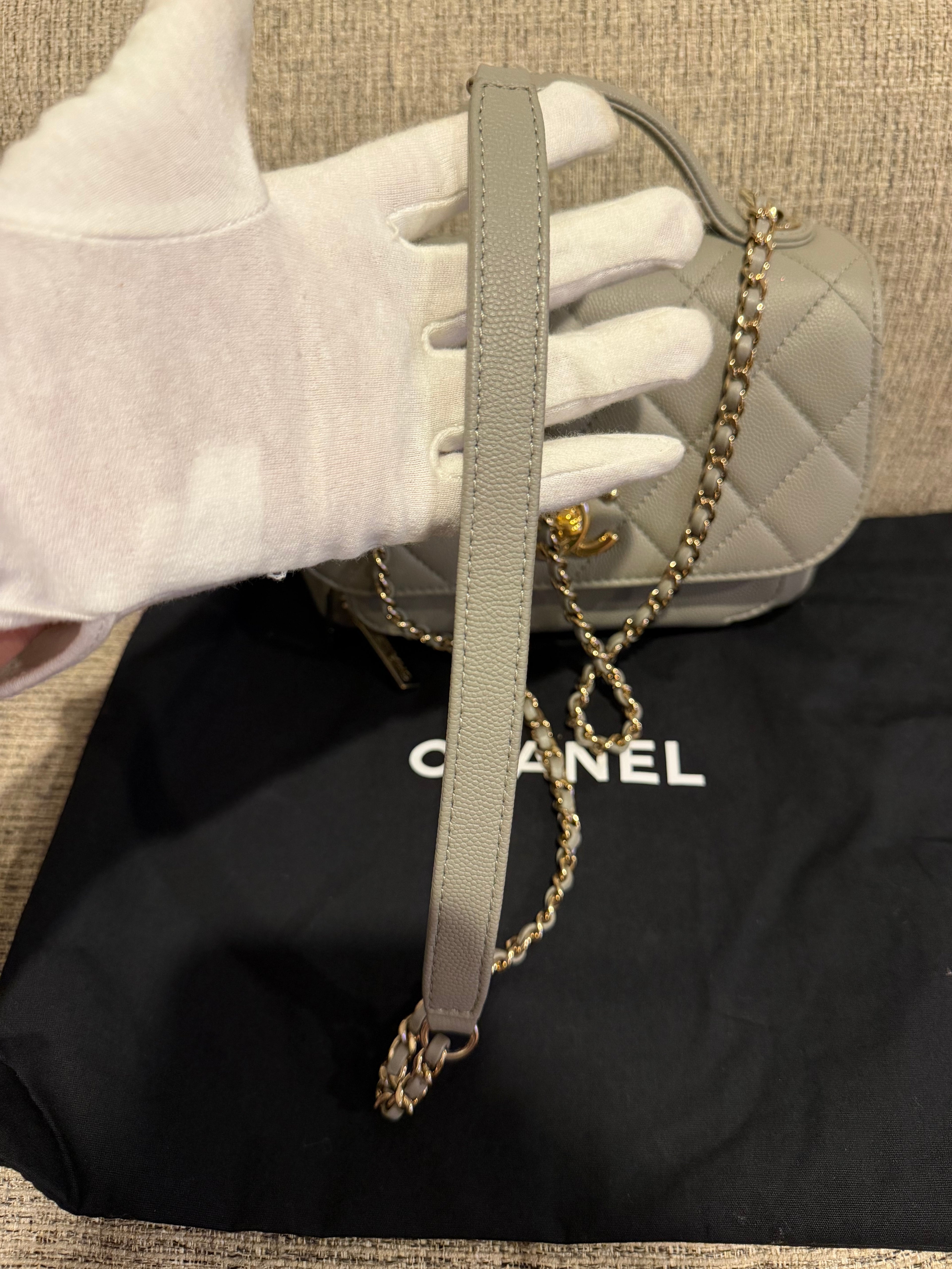 Chanel Business Affinity Grey Small