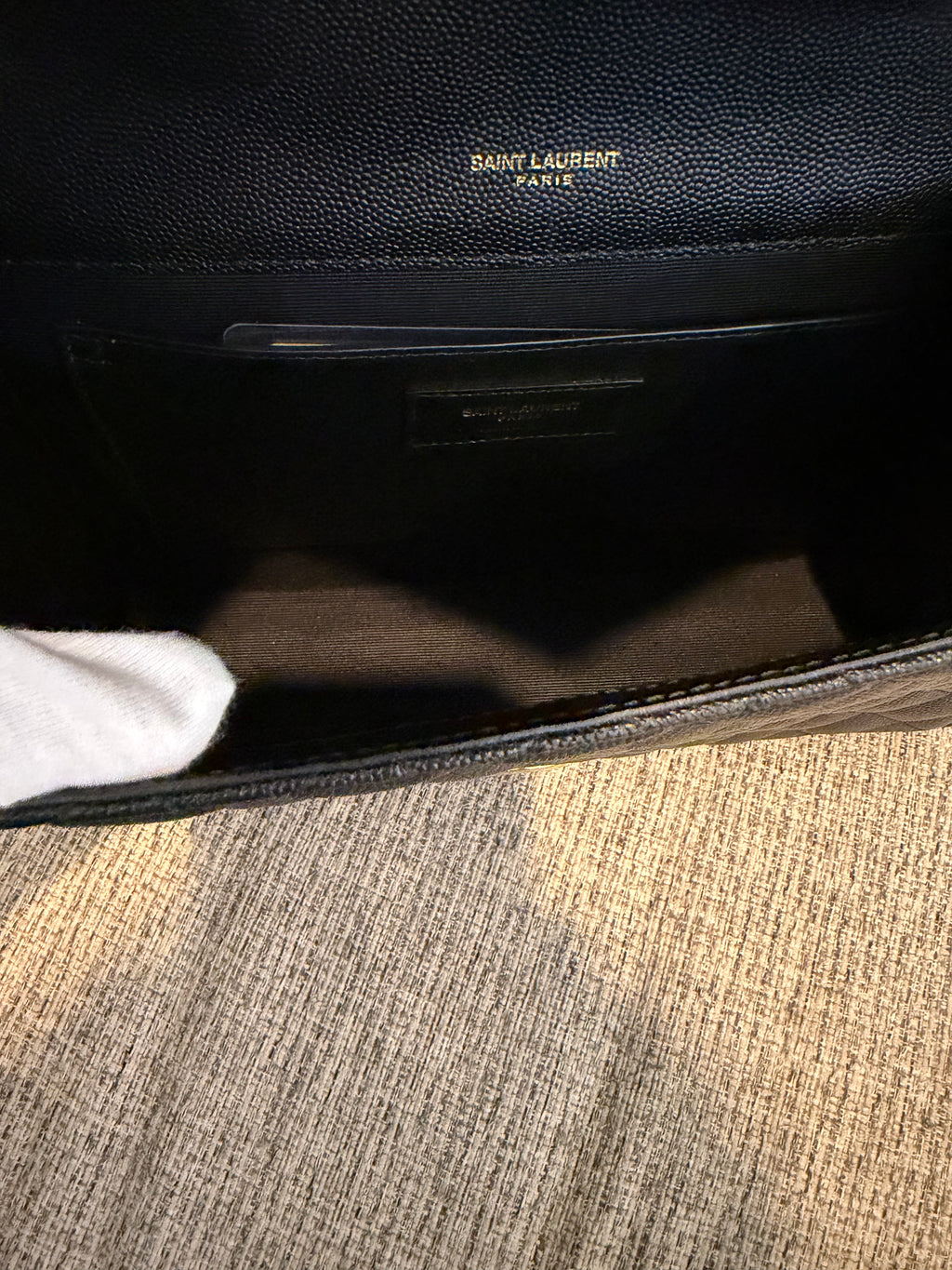 YSL Envelope Medium Black