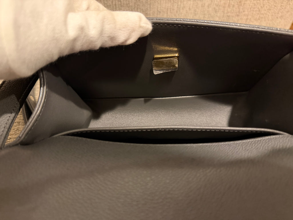 Chanel Leboy Small Grey Champagne Gold HW*Microchipped*