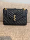 YSL Envelope Medium Black