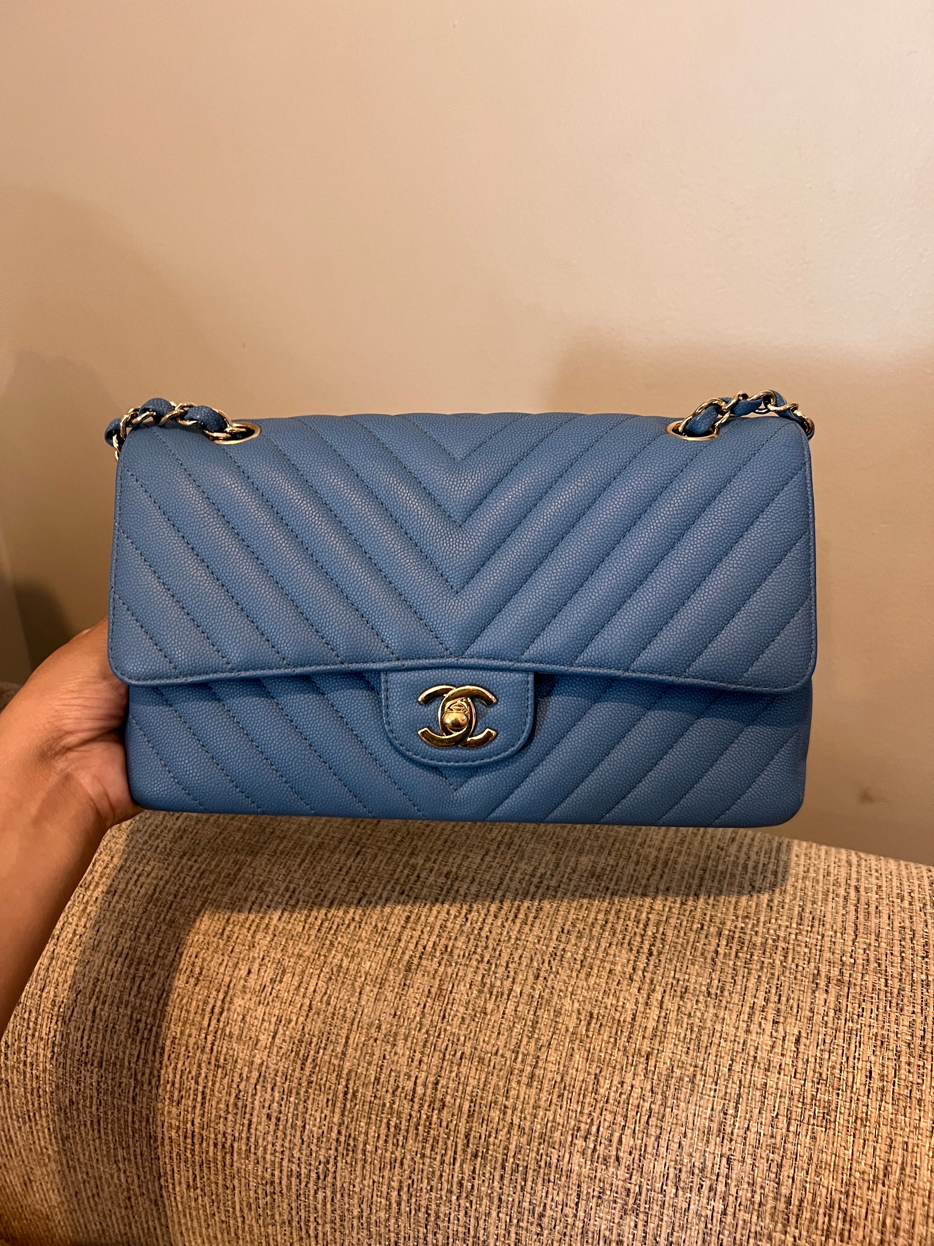 Chanel Double Flap Medium Chevron