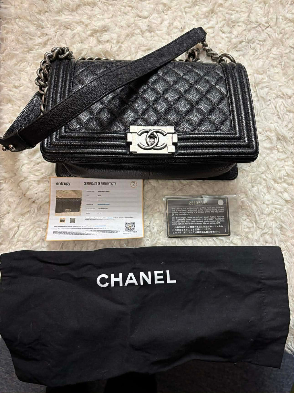 Chanel Leboy Old Medium Black