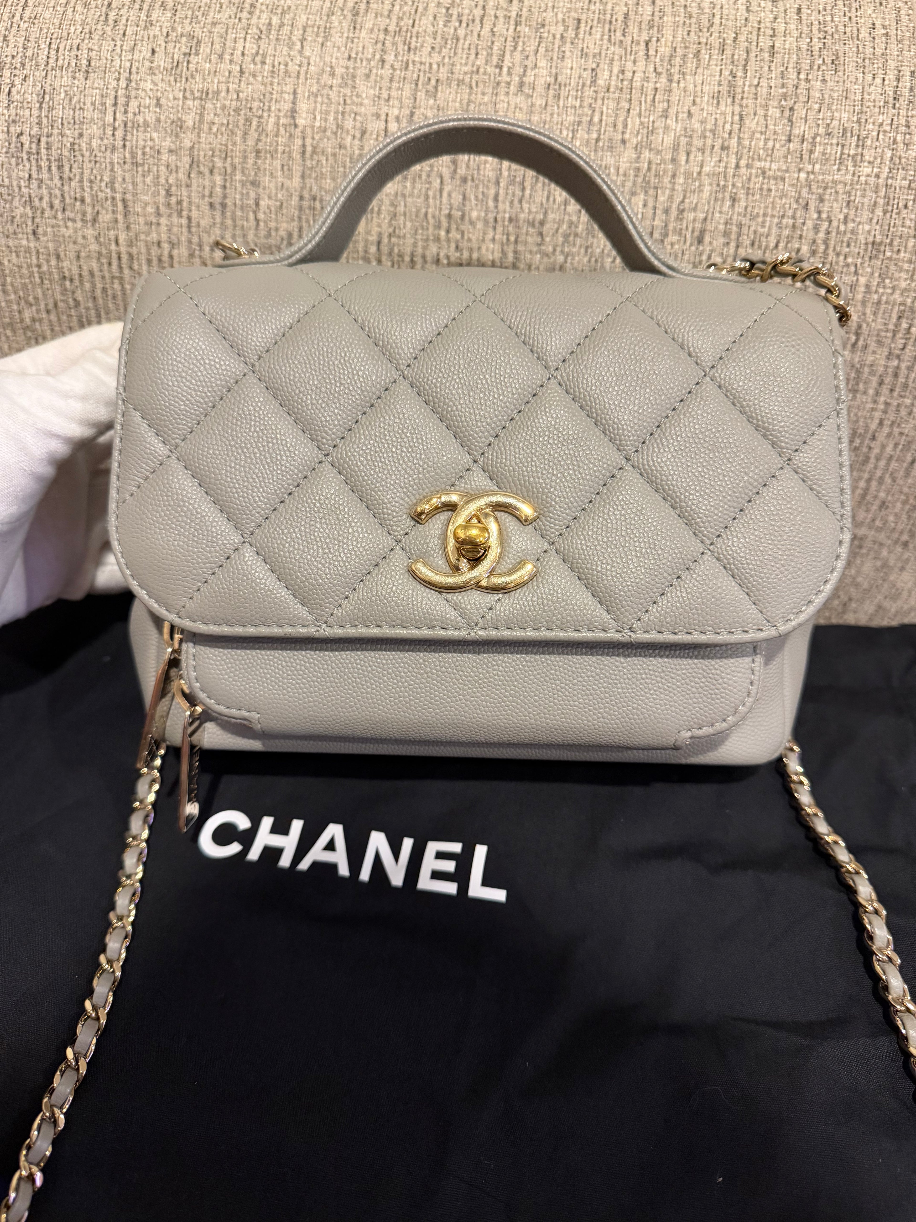 Chanel Business Affinity Grey Small