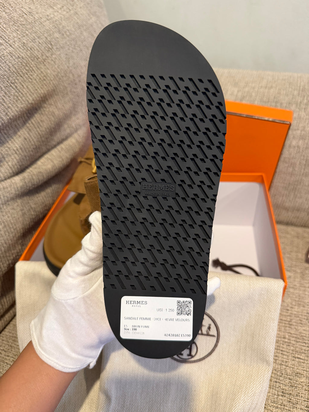 Hermes Sandals Brown