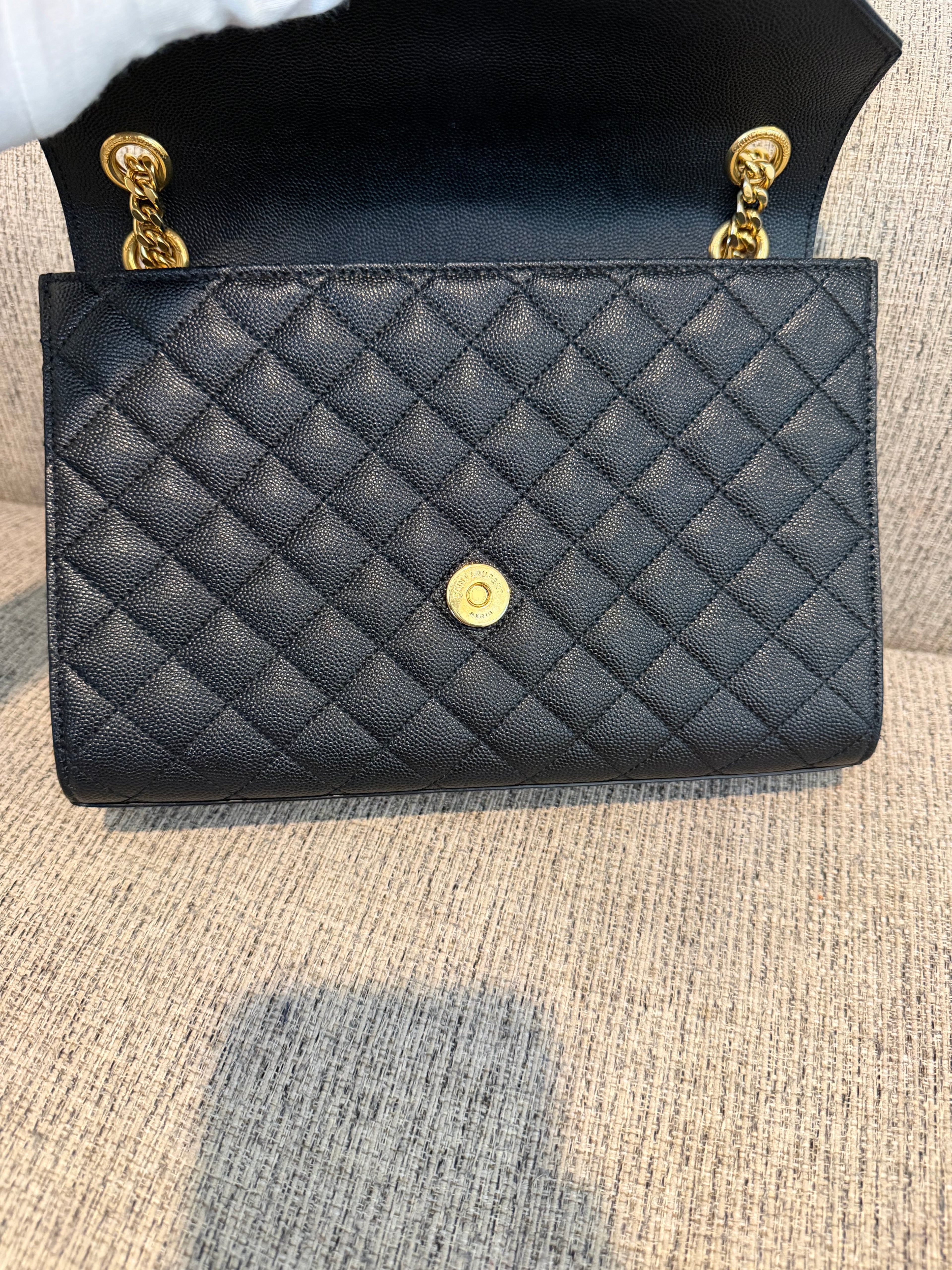 YSL Envelope Medium Black