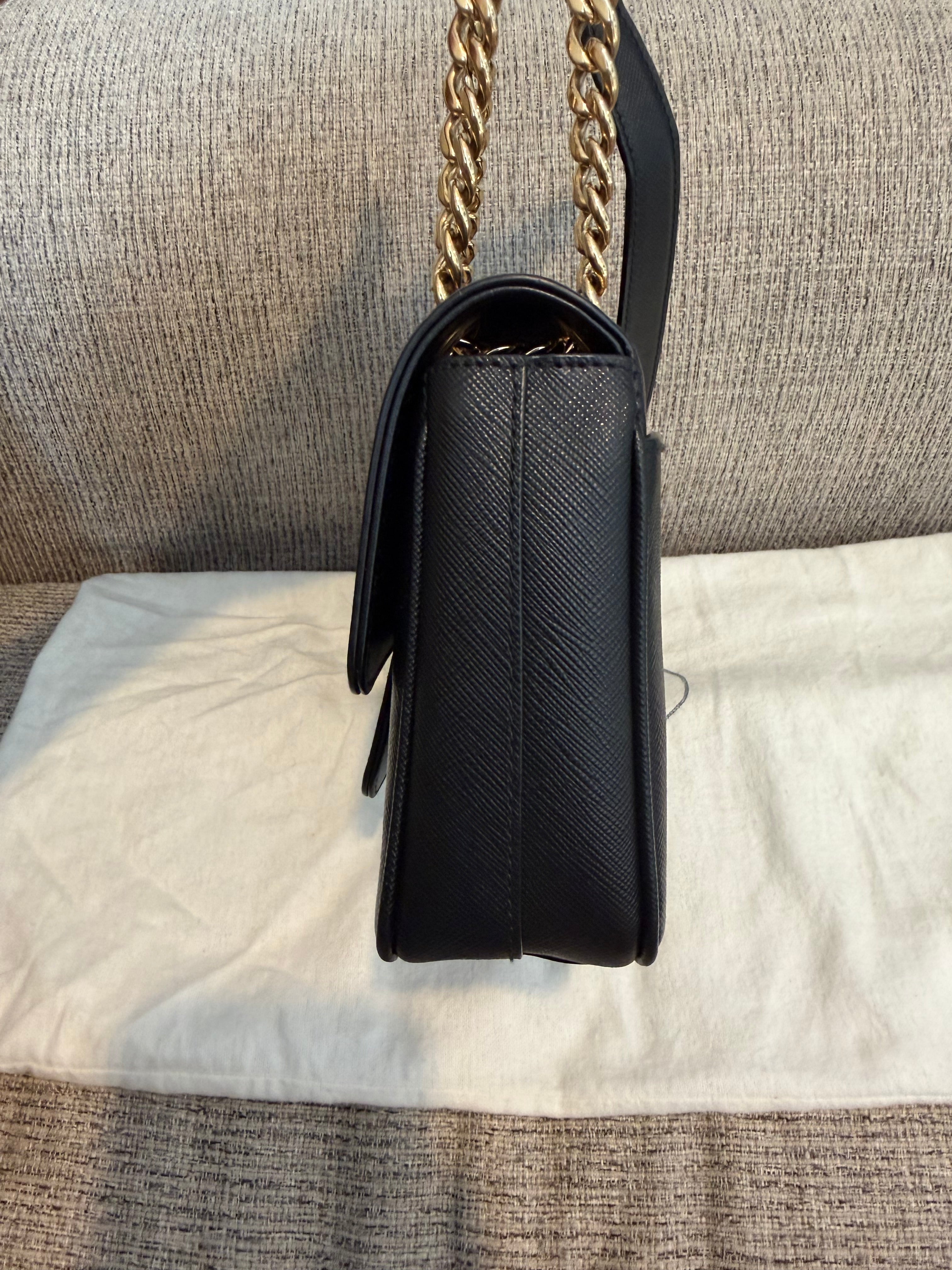 Prada Saffiano Flap Chain Bag
