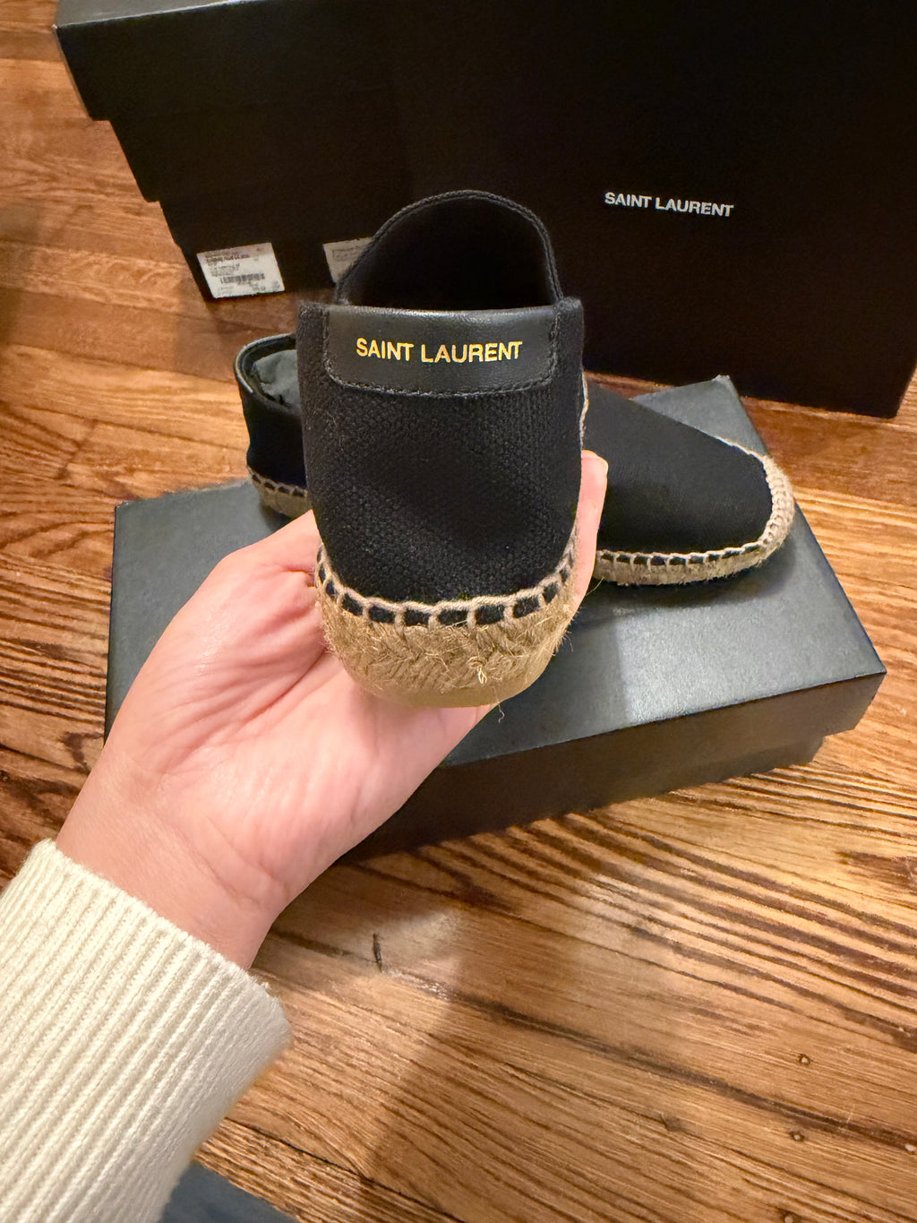 YSL Espadrilles Black
