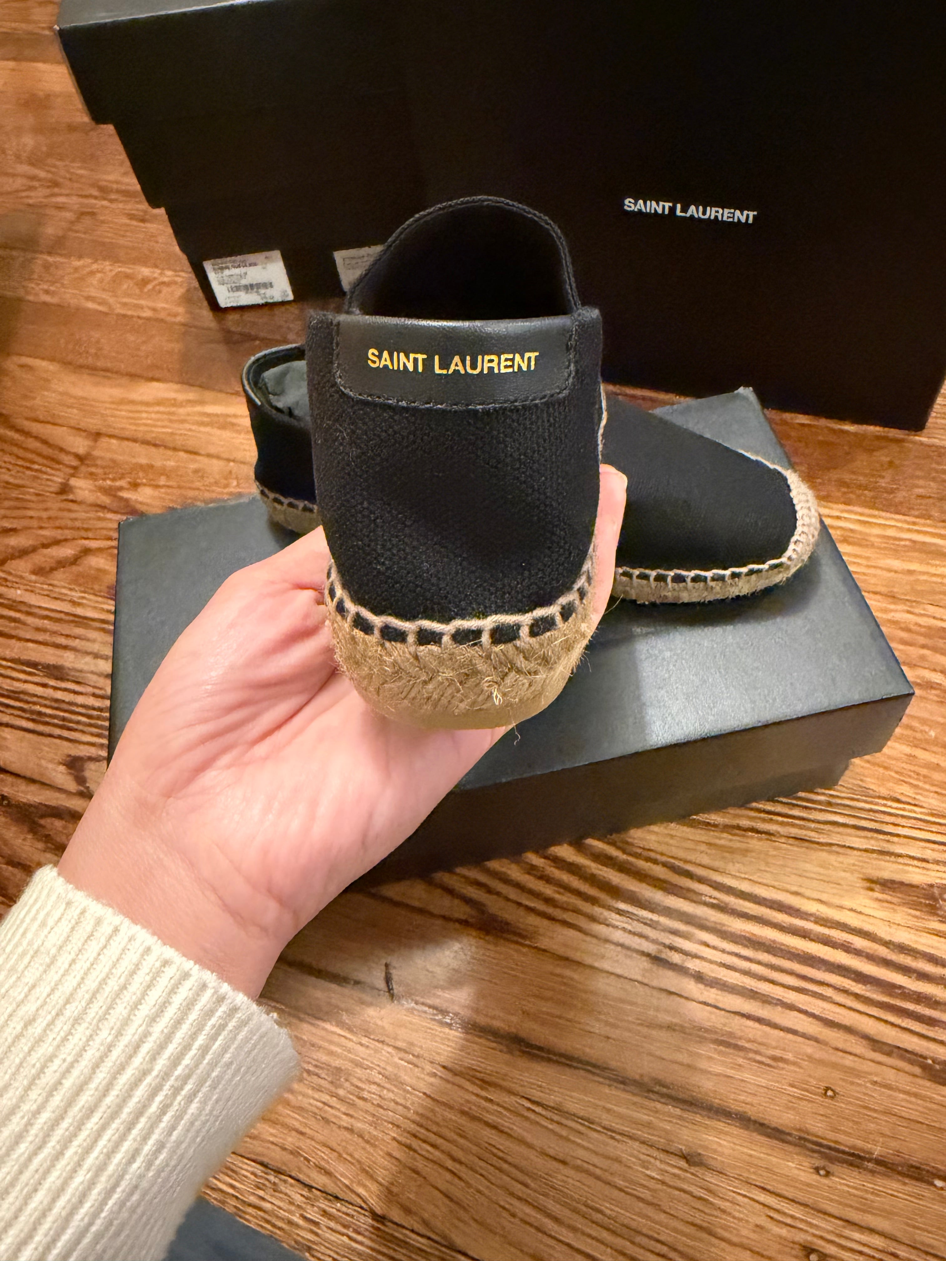YSL Espadrilles Black
