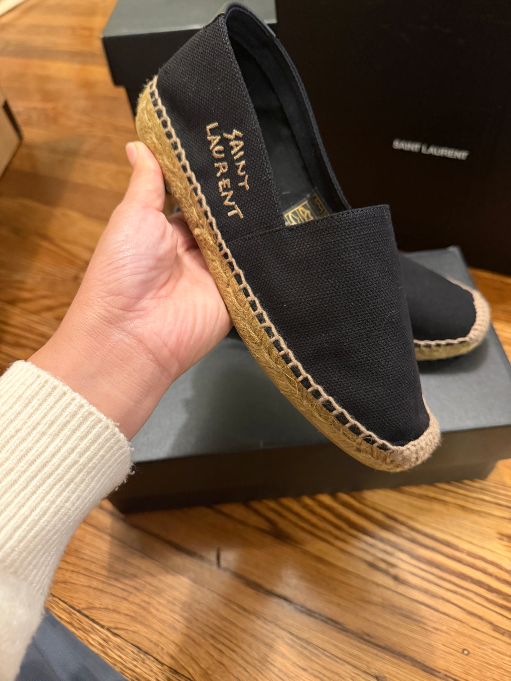 YSL Espadrilles Black