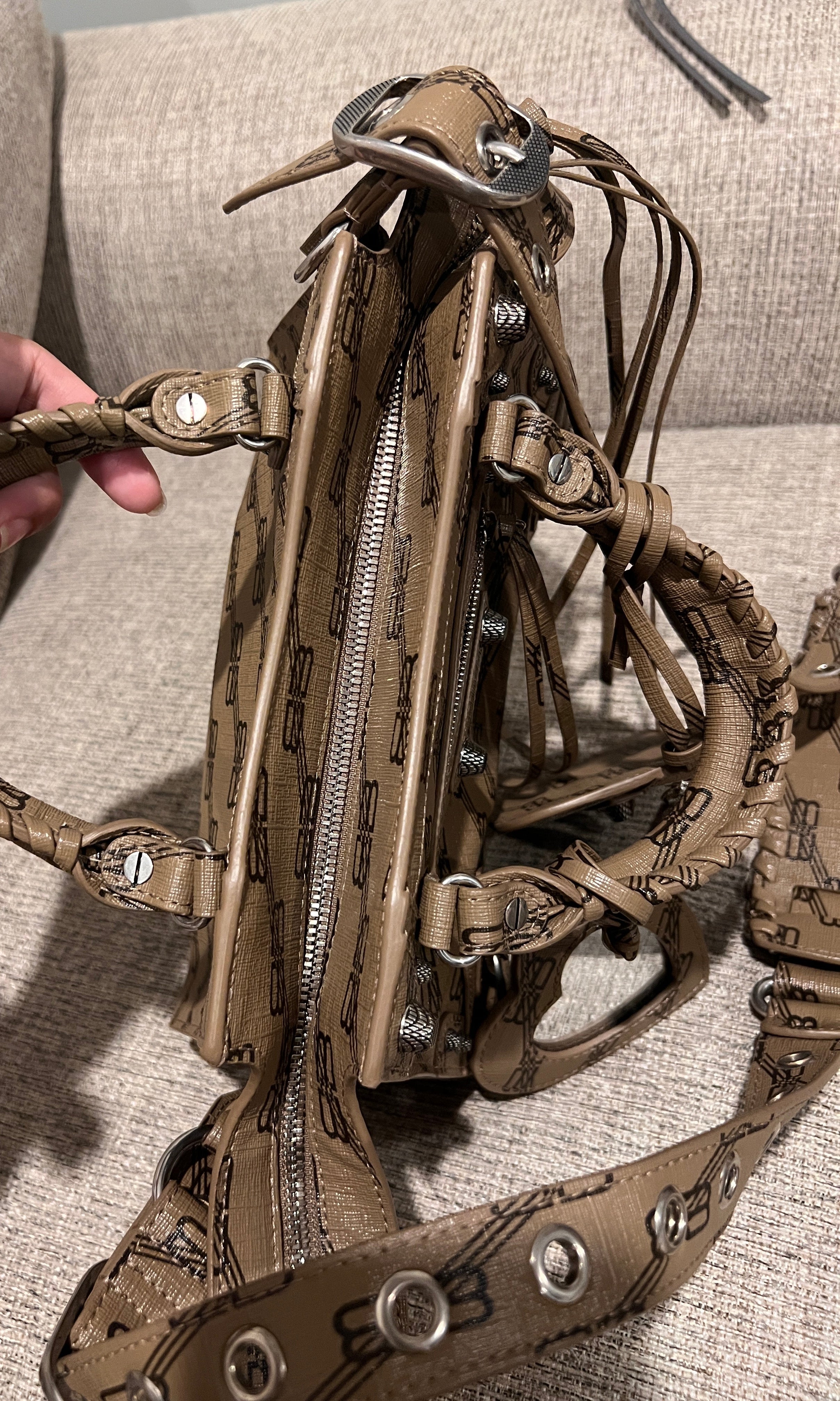 Balenciaga Neo Cagole Monogram XS Crossbody