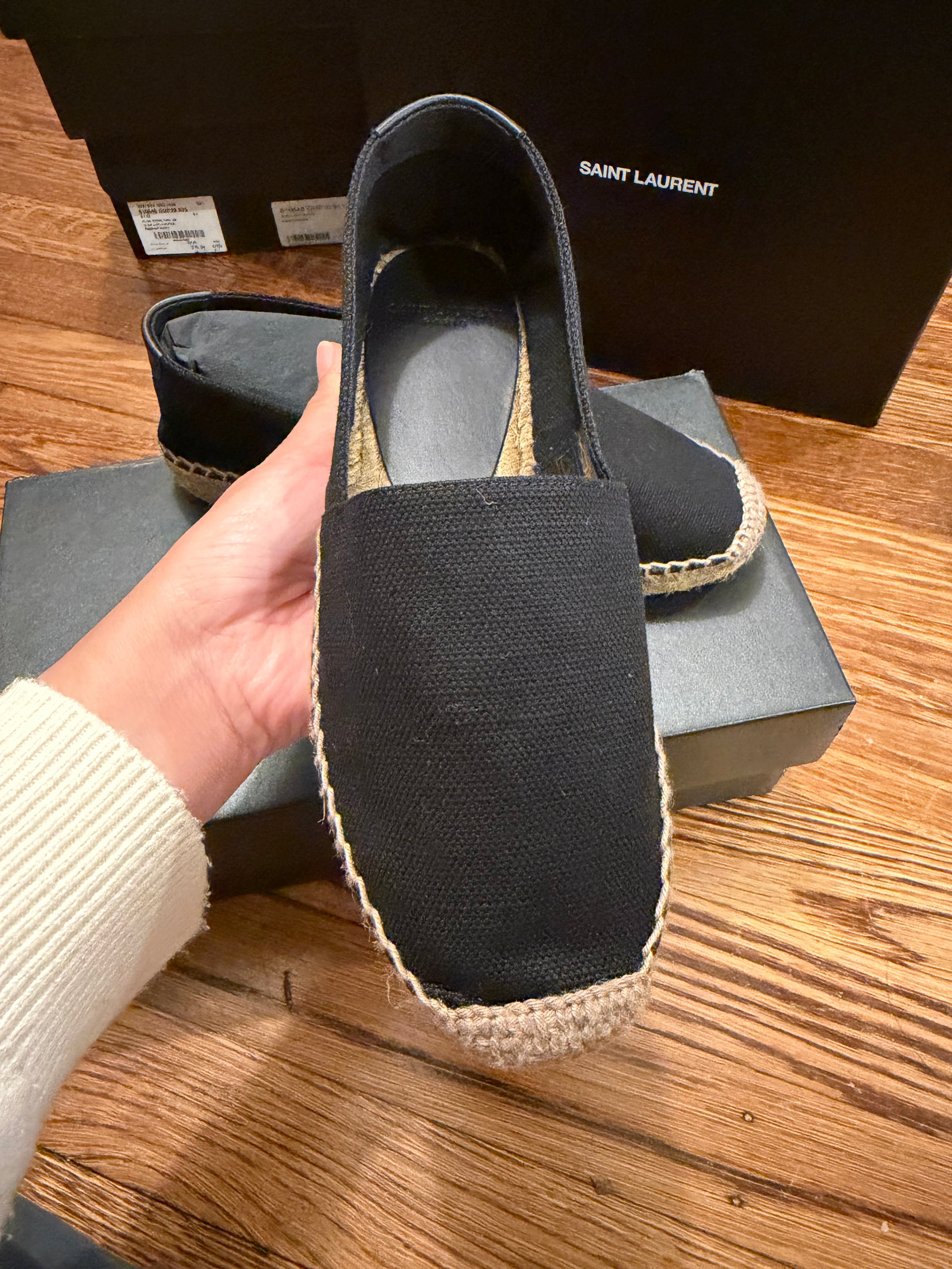 YSL Espadrilles Black