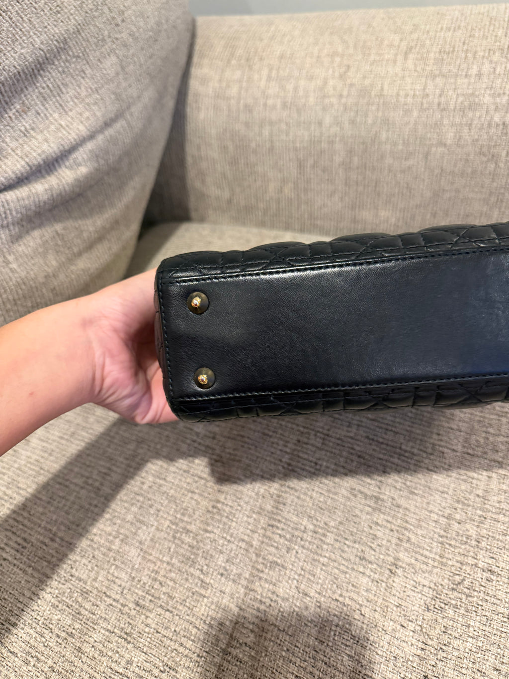 Lady Dior Small Black GHW