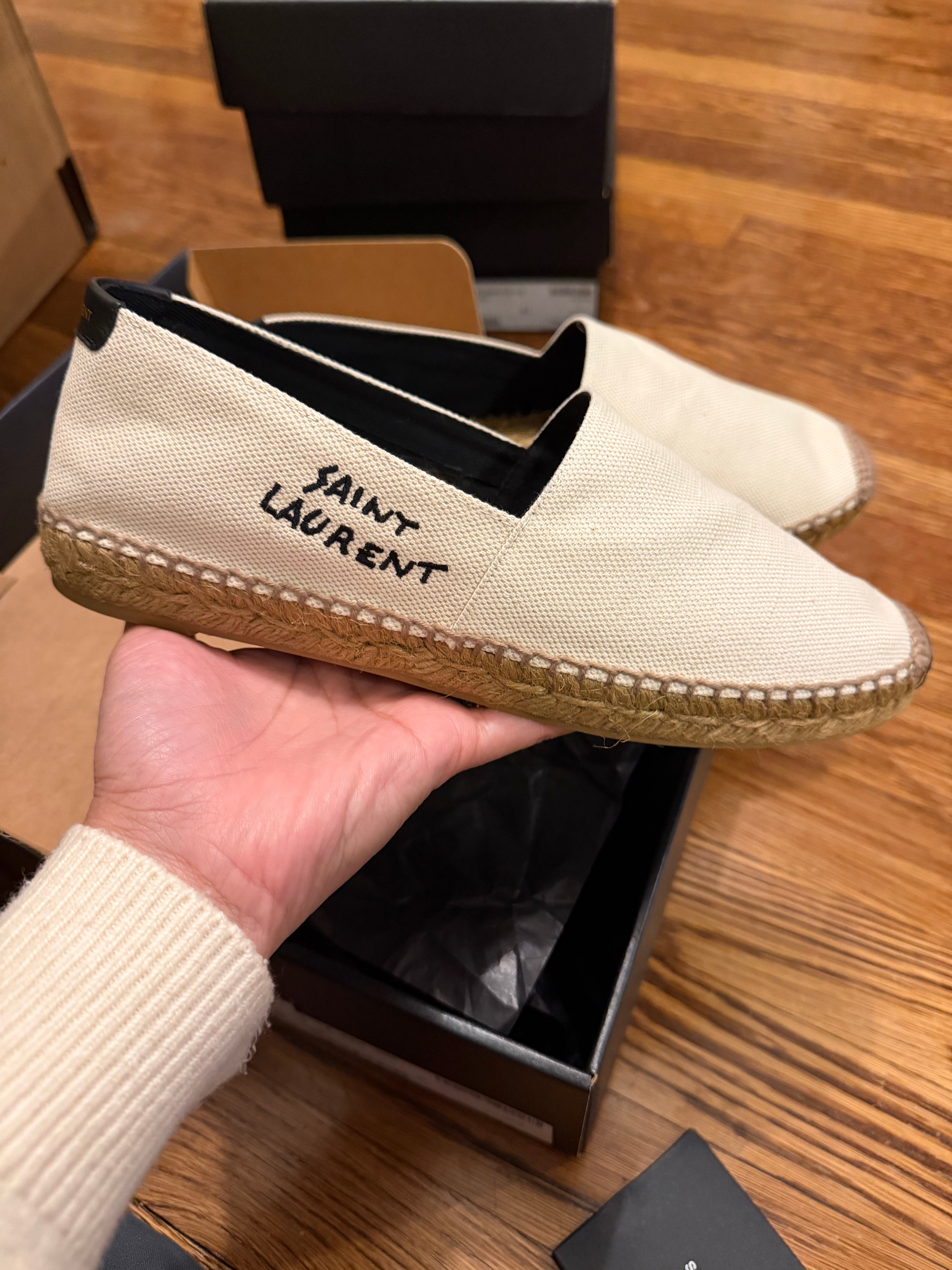 YSL Espadrilles Cream