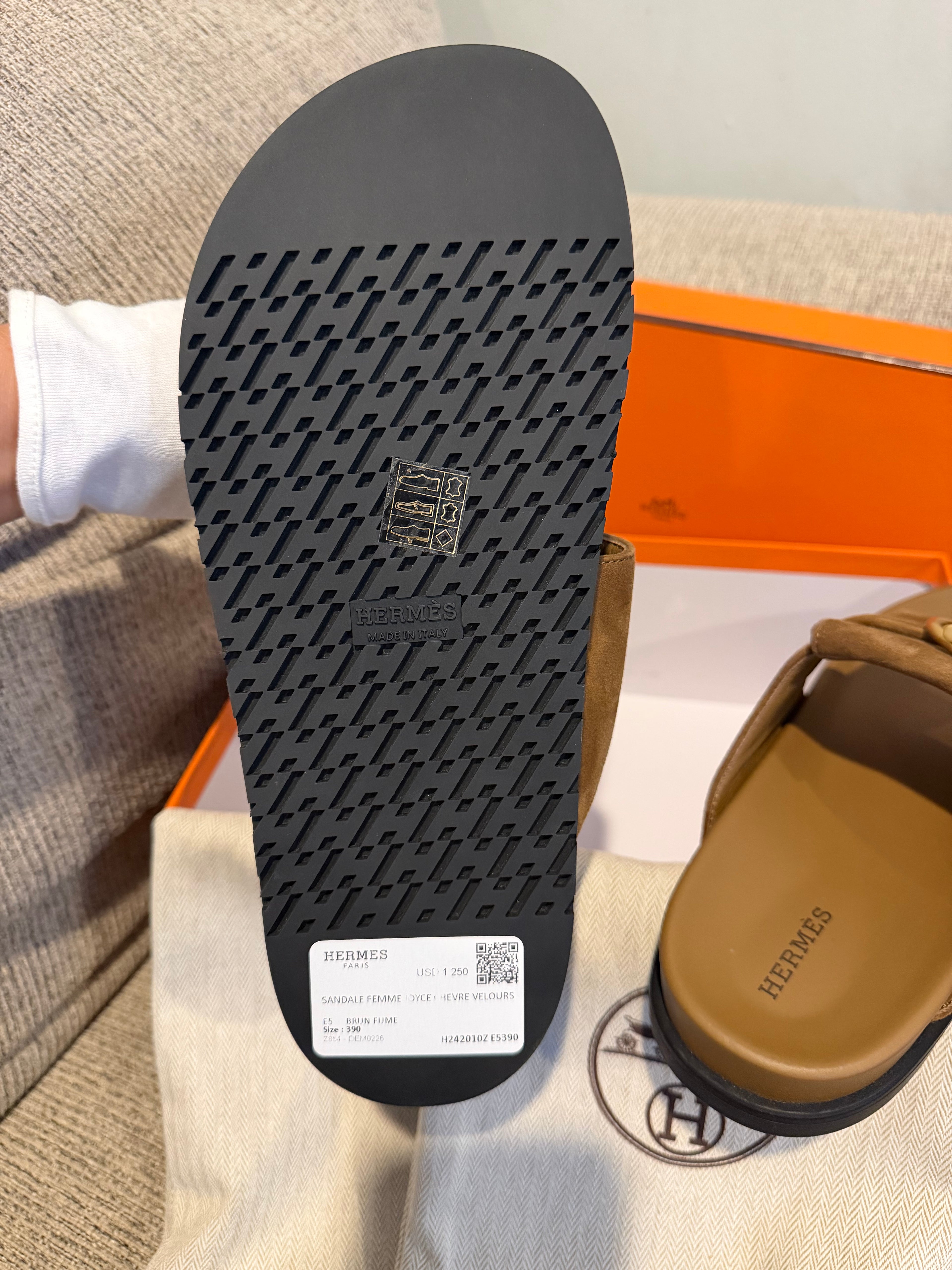 Hermes Sandals Brown