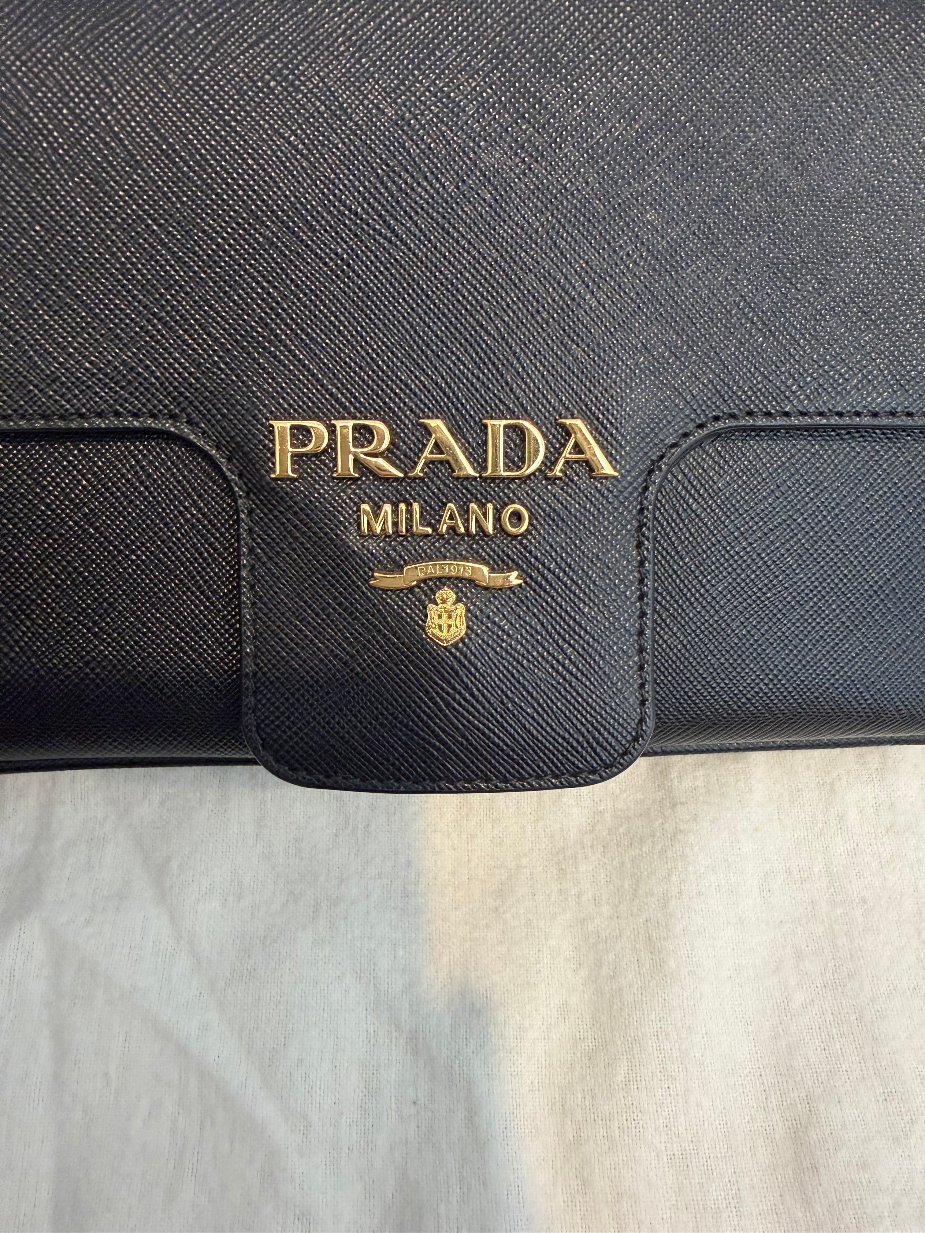 Prada Saffiano Flap Chain Bag