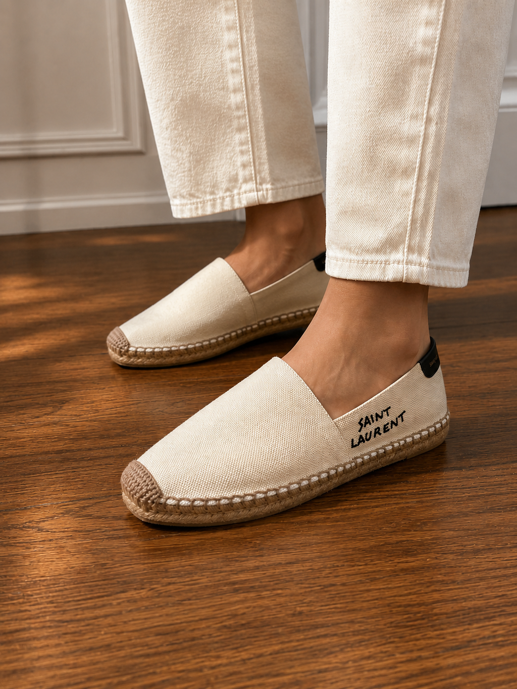 YSL Espadrilles Cream