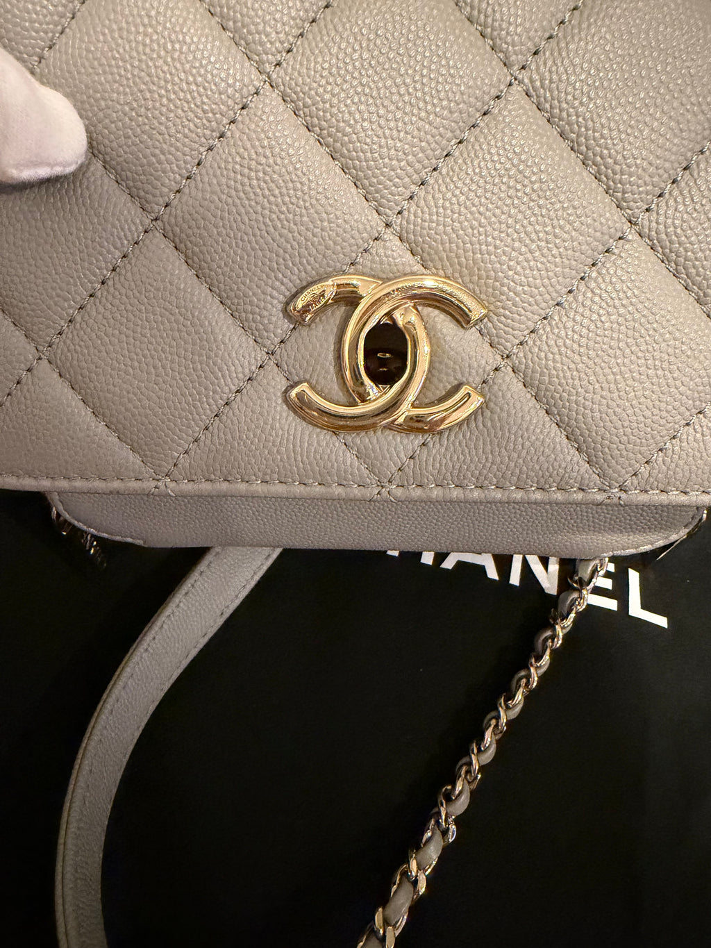 Chanel Business Affinity Grey Small