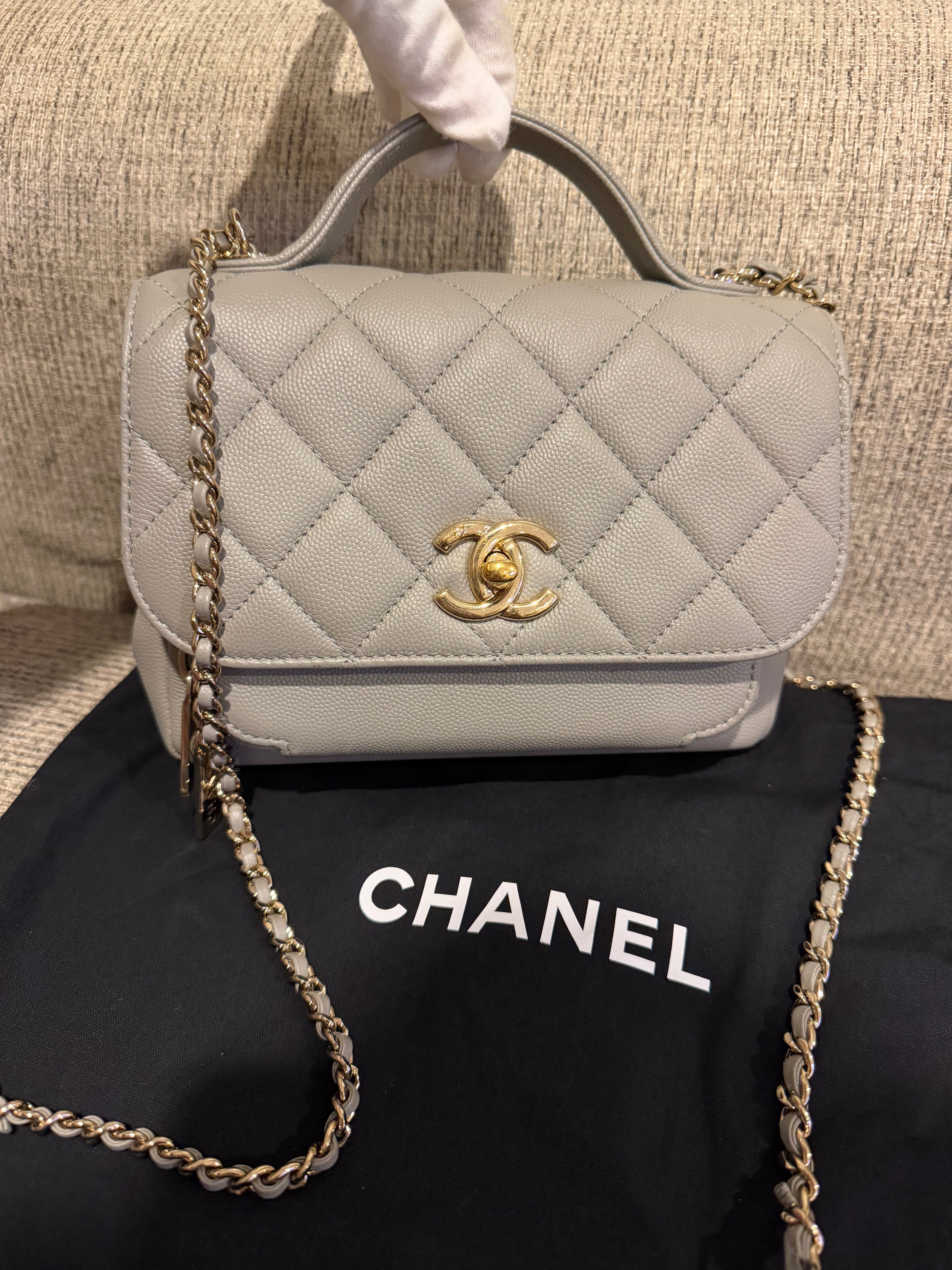 Chanel Business Affinity Grey Small