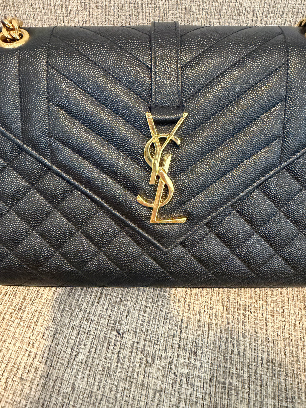 YSL Envelope Medium Black