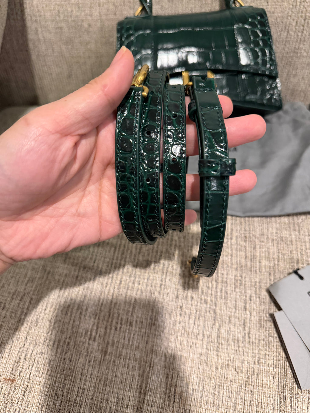 Balenciaga Hourglass Croc XS