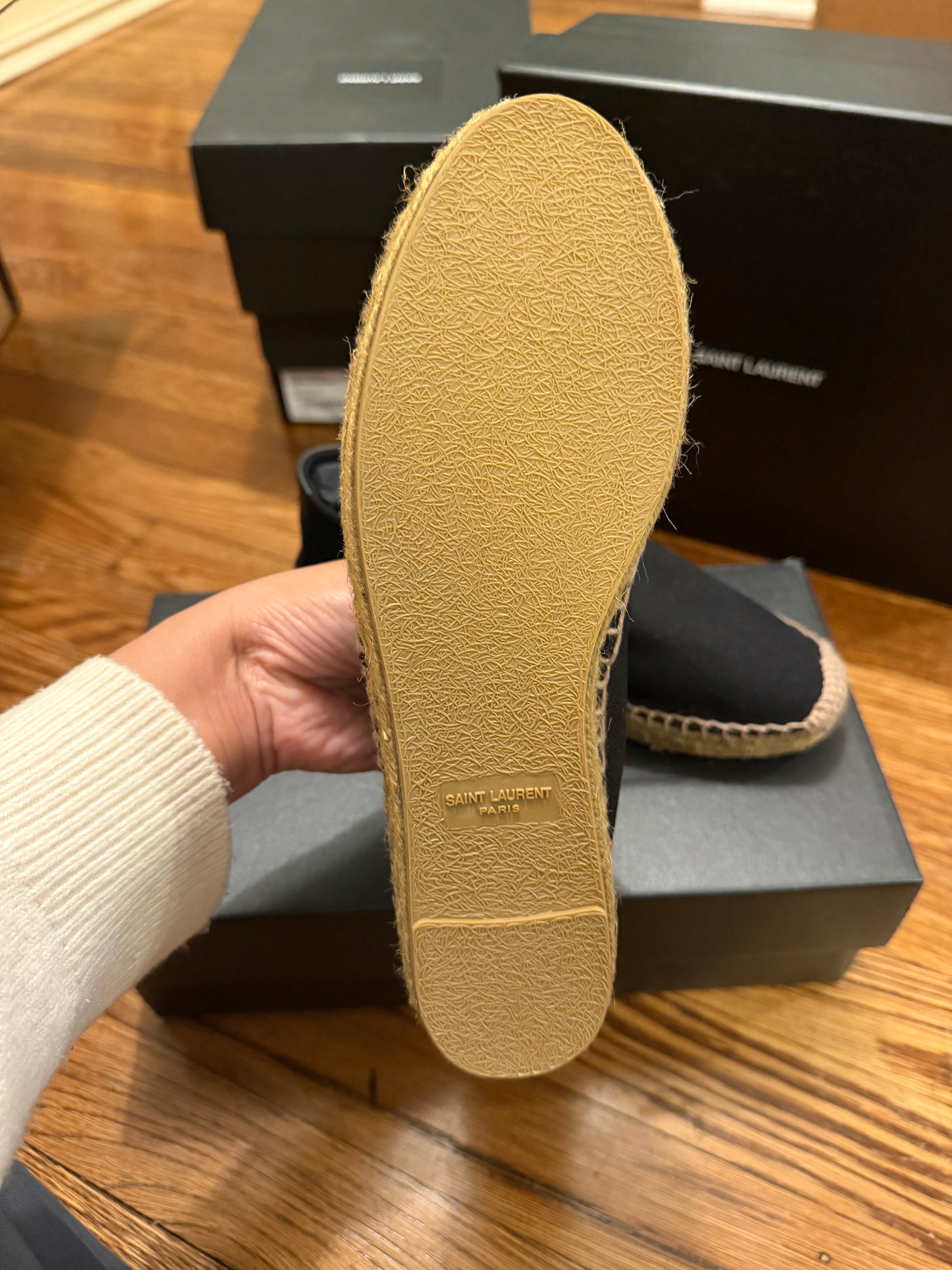 YSL Espadrilles Black