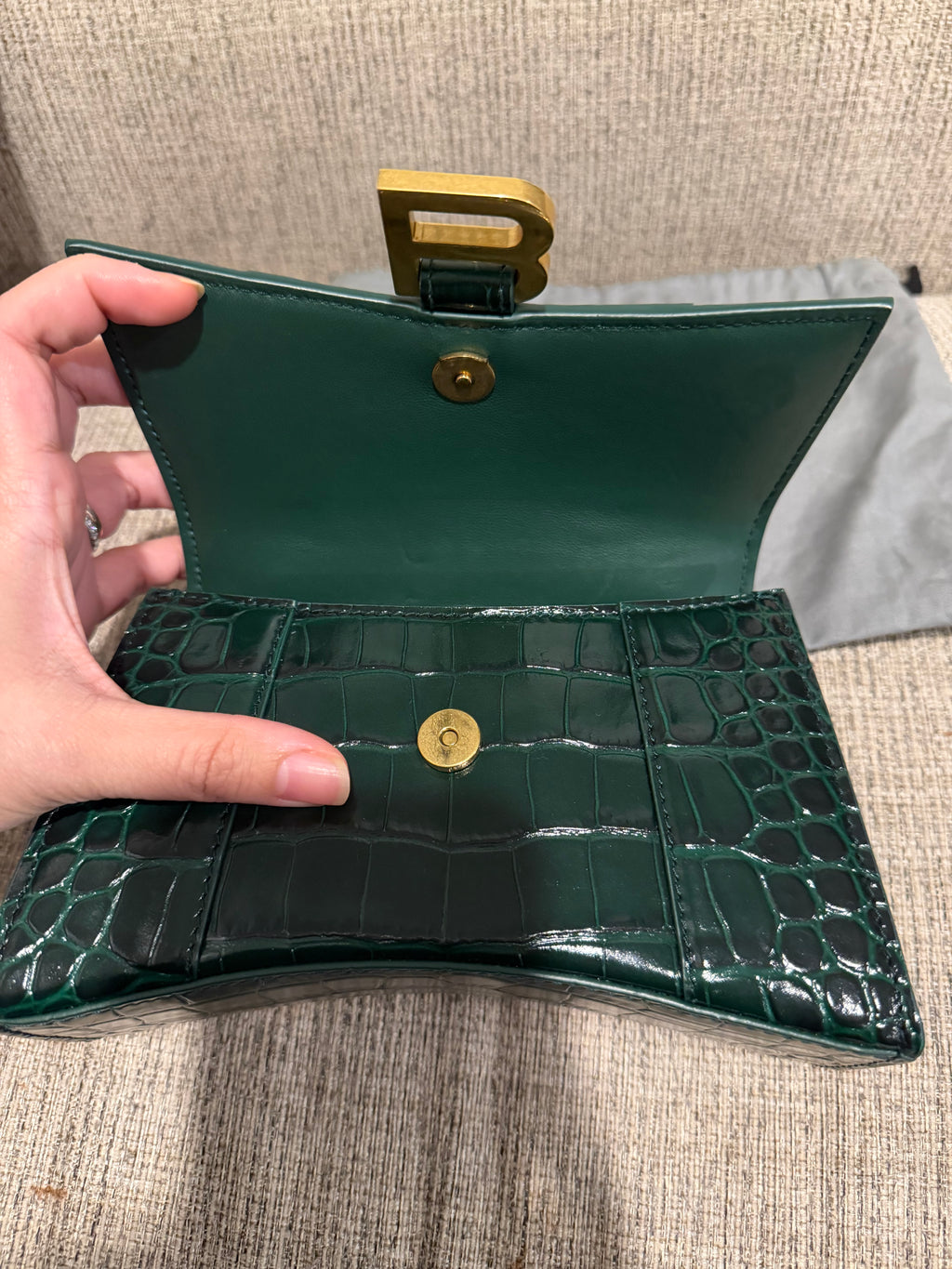 Balenciaga Hourglass Croc XS