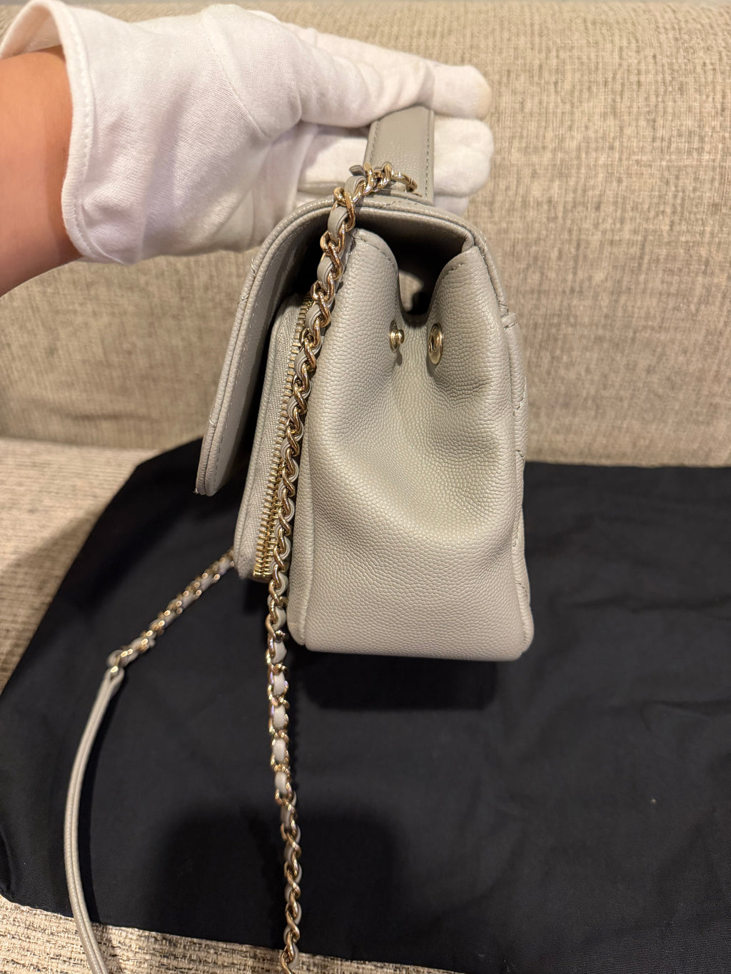 Chanel Business Affinity Grey Small