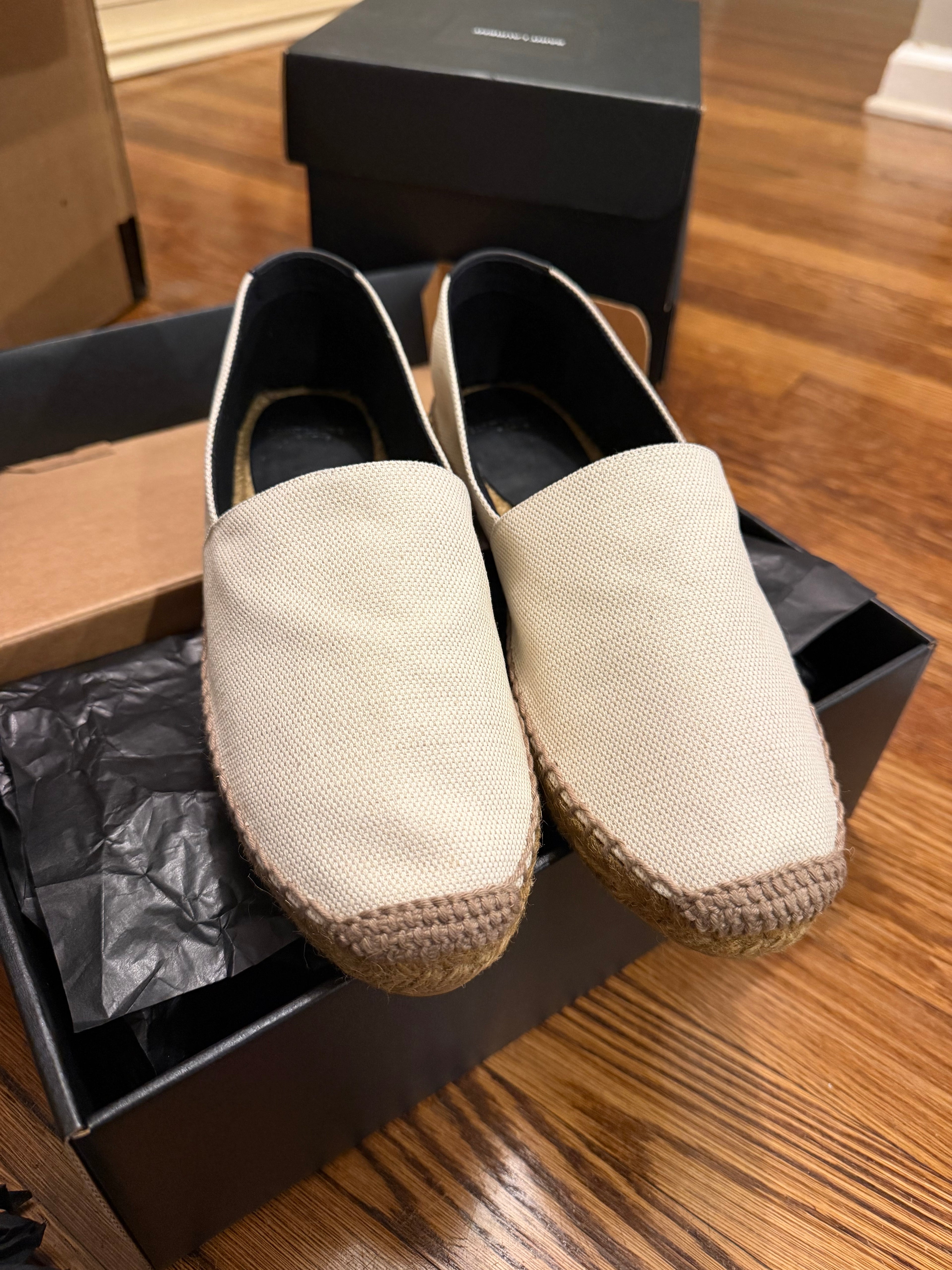 YSL Espadrilles Cream