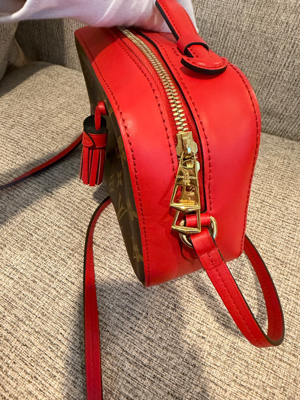 Louis Vuitton Saintonge Red