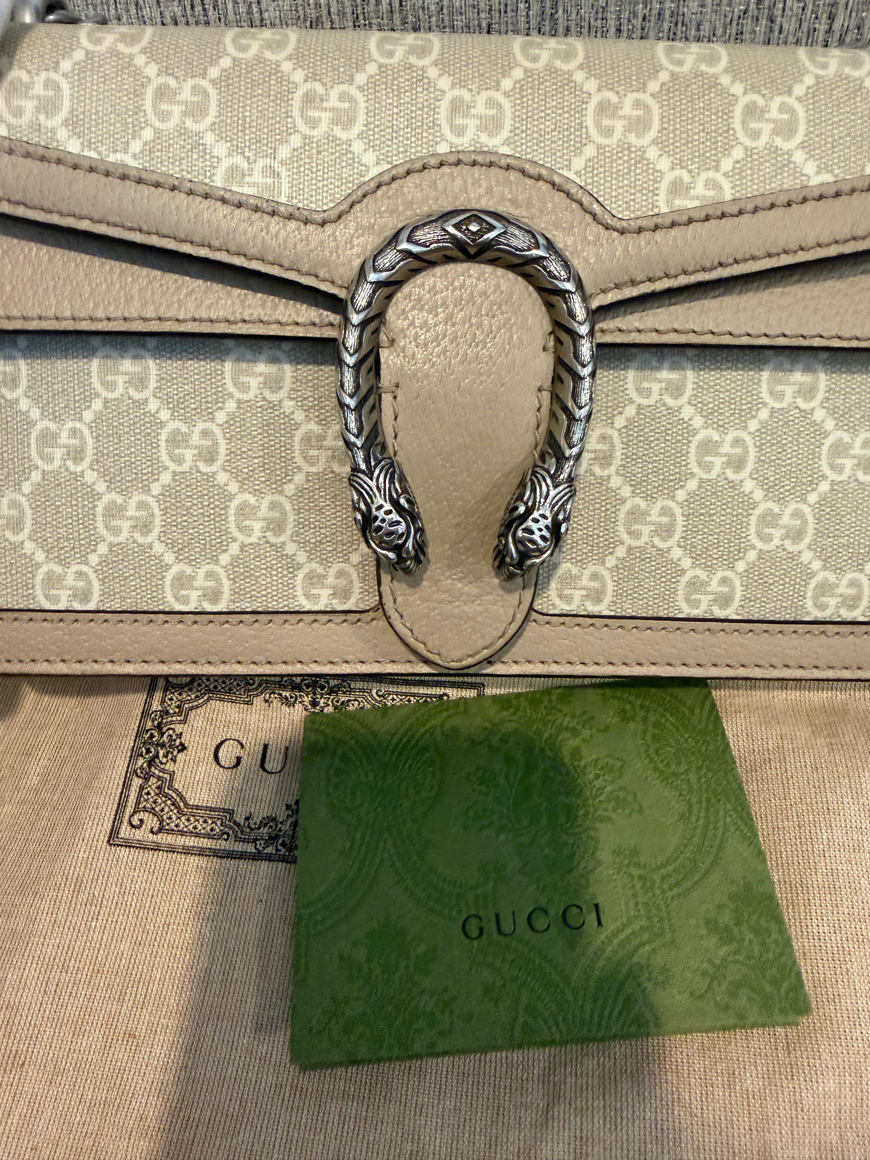GUCCI Dionysus Limited Edition White Gg Logo