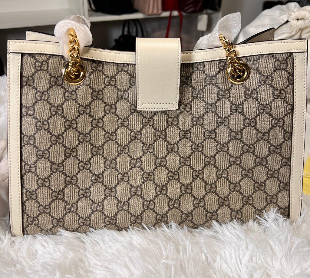 Gucci Supreme Padlock Tote Medium