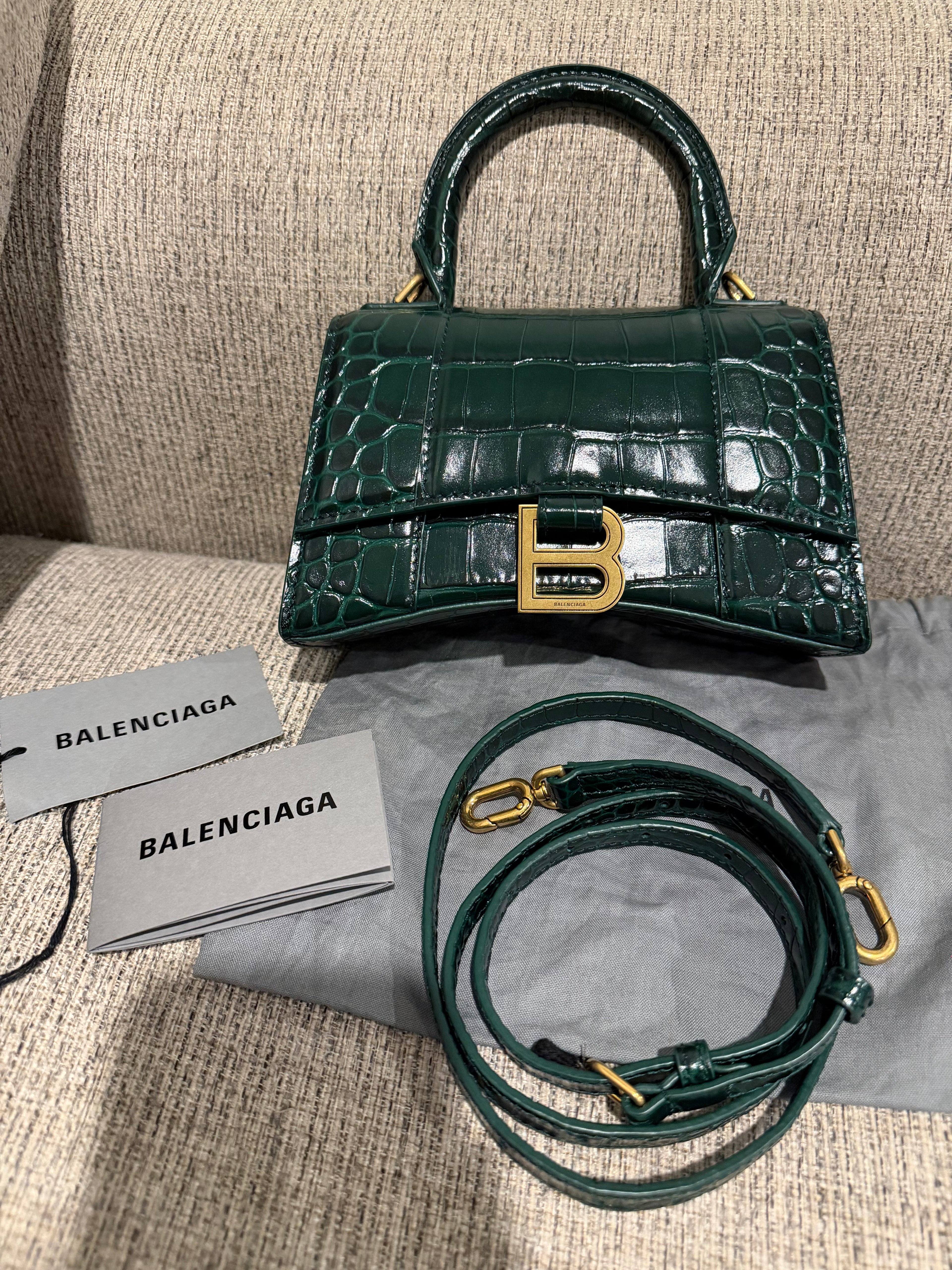 Balenciaga Hourglass Croc XS