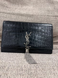 YSL Kate w/ Tassel Croc Medium