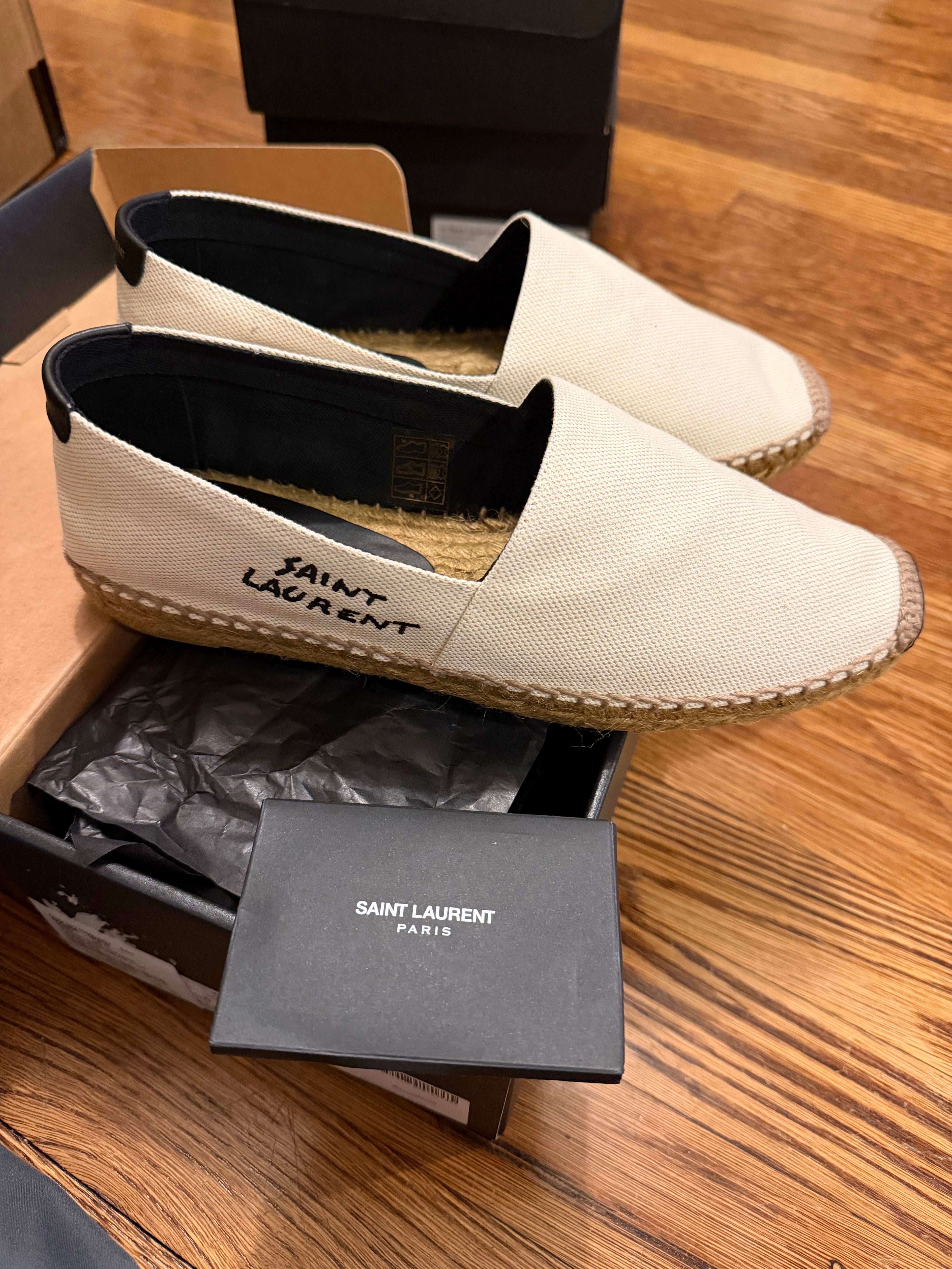 YSL Espadrilles Cream
