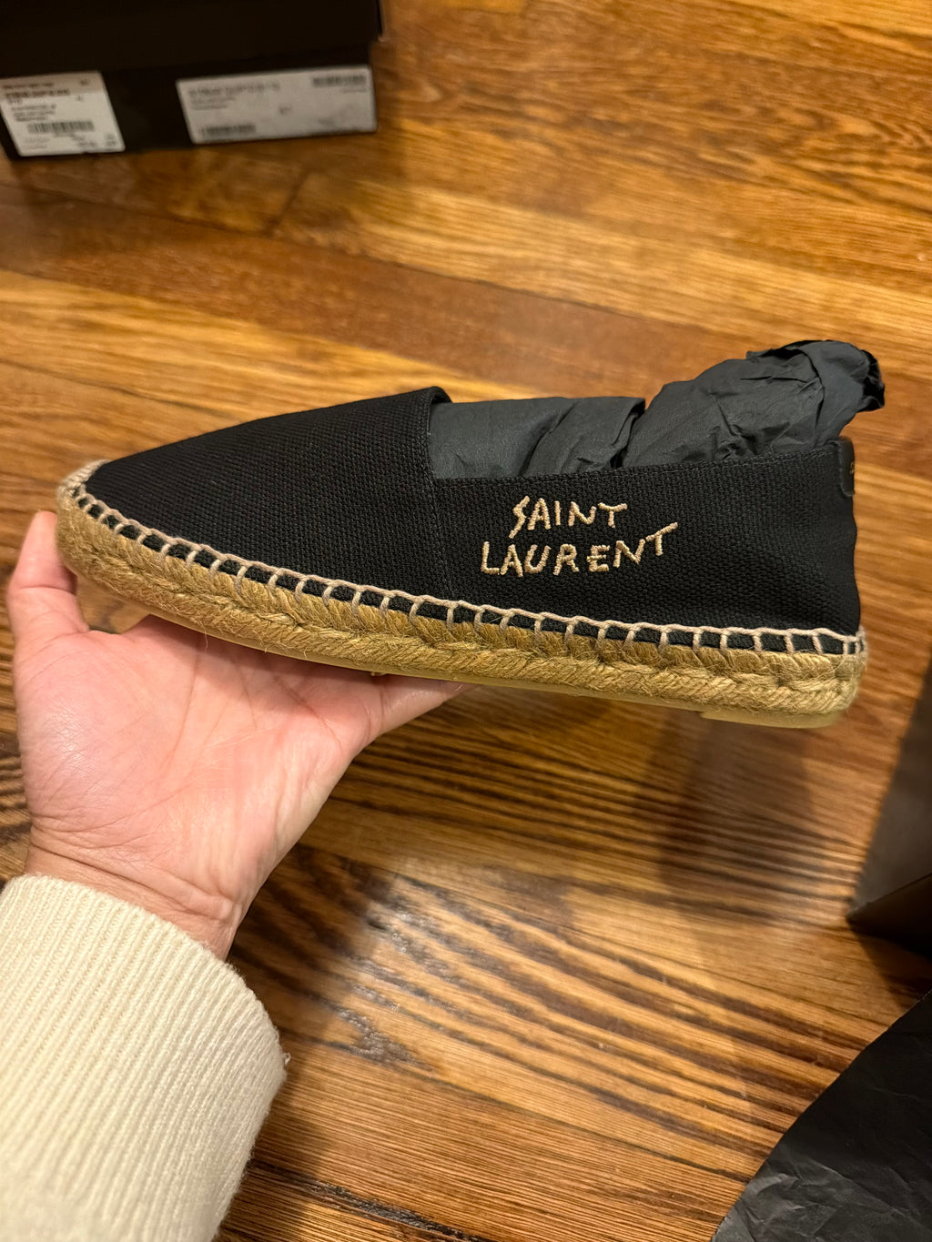 YSL Espadrilles Black