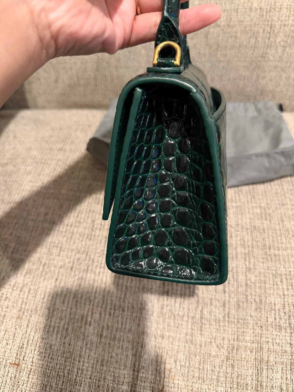 Balenciaga Hourglass Croc XS