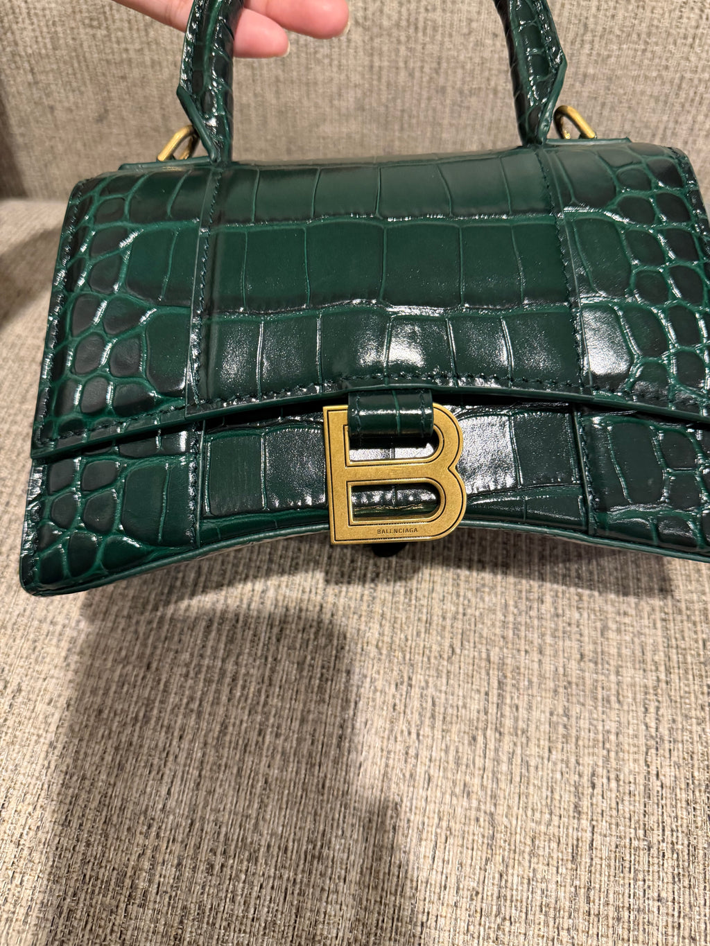 Balenciaga Hourglass Croc XS